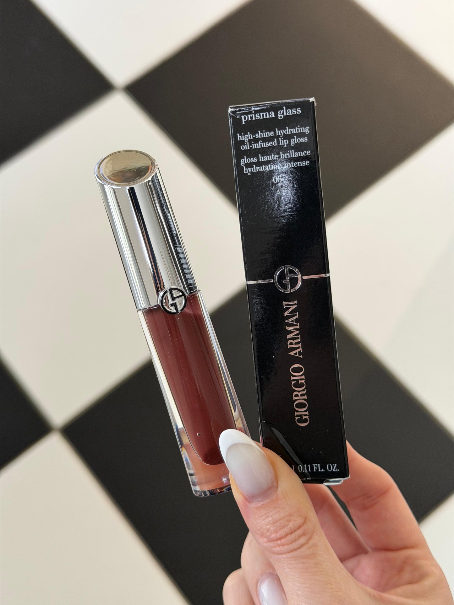ARMANI Prisma Glass Lip Gloss High-Shine Hydrating (06)