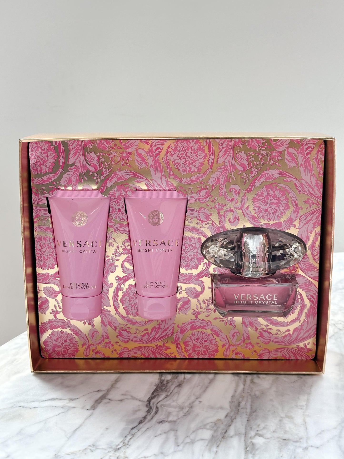 VERSACE Bright Crystal Eau De Toilette Gift Set 50ml