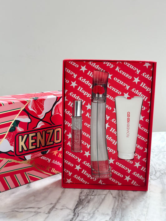 KENZO Flower By Kenzo Eau De Parfum 50ml Gift Set Trio
