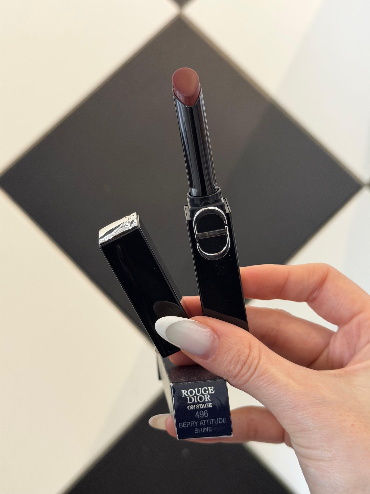 DIOR On Stage Coated Shine Lipstick (496) - Ultra Wear, Intense Comfort