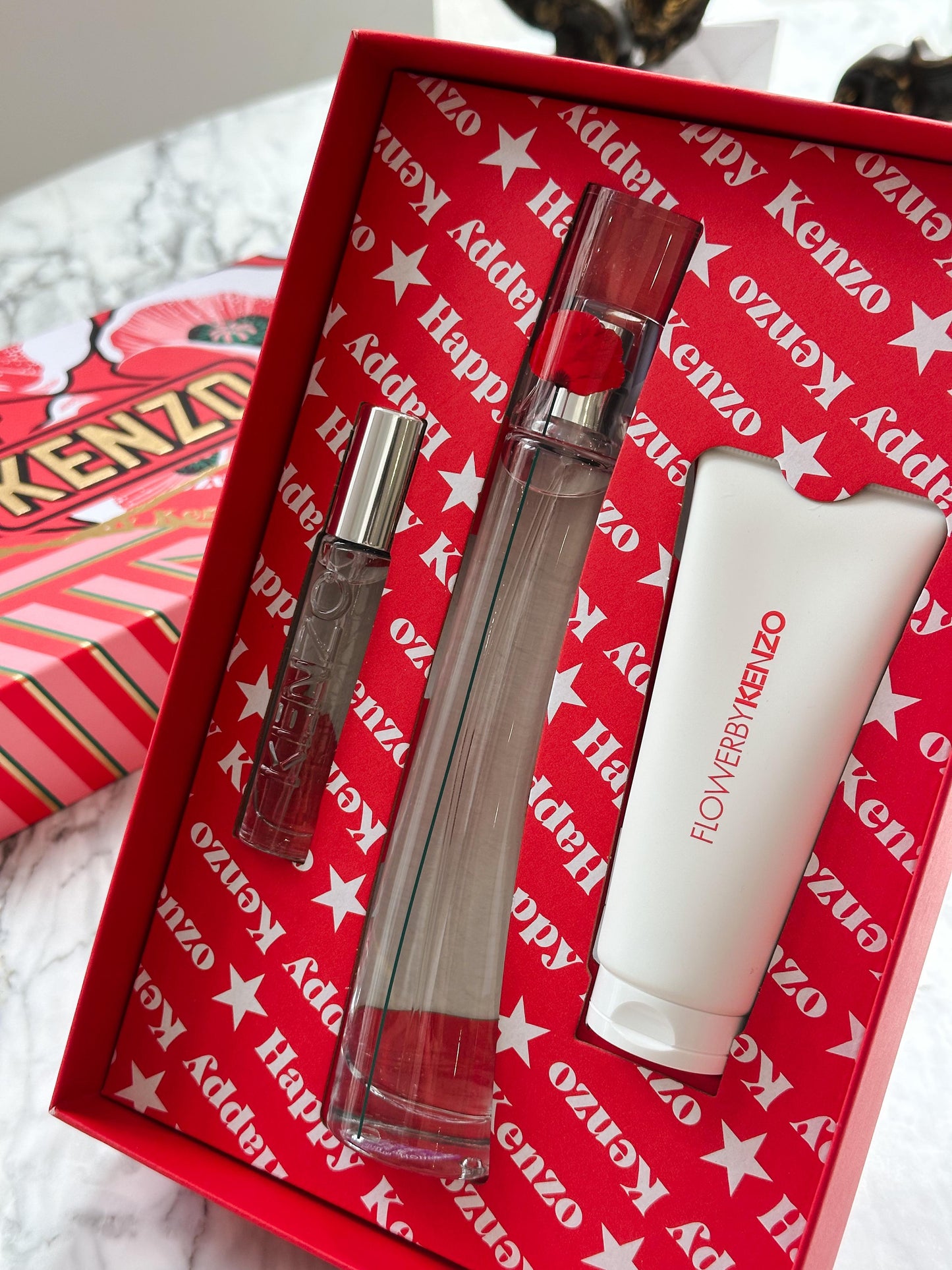 KENZO Flower By Kenzo Eau De Parfum 50ml Gift Set Trio