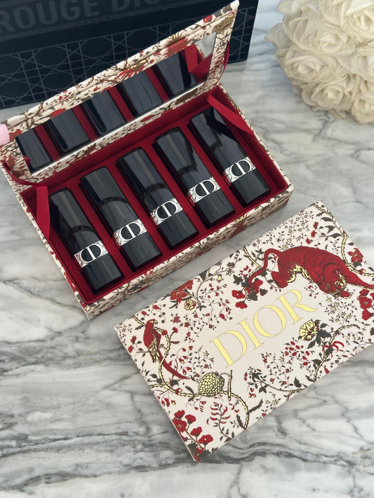 DIOR Rouge Gift Set - Limited Edition of 5 Lipsticks Genuine