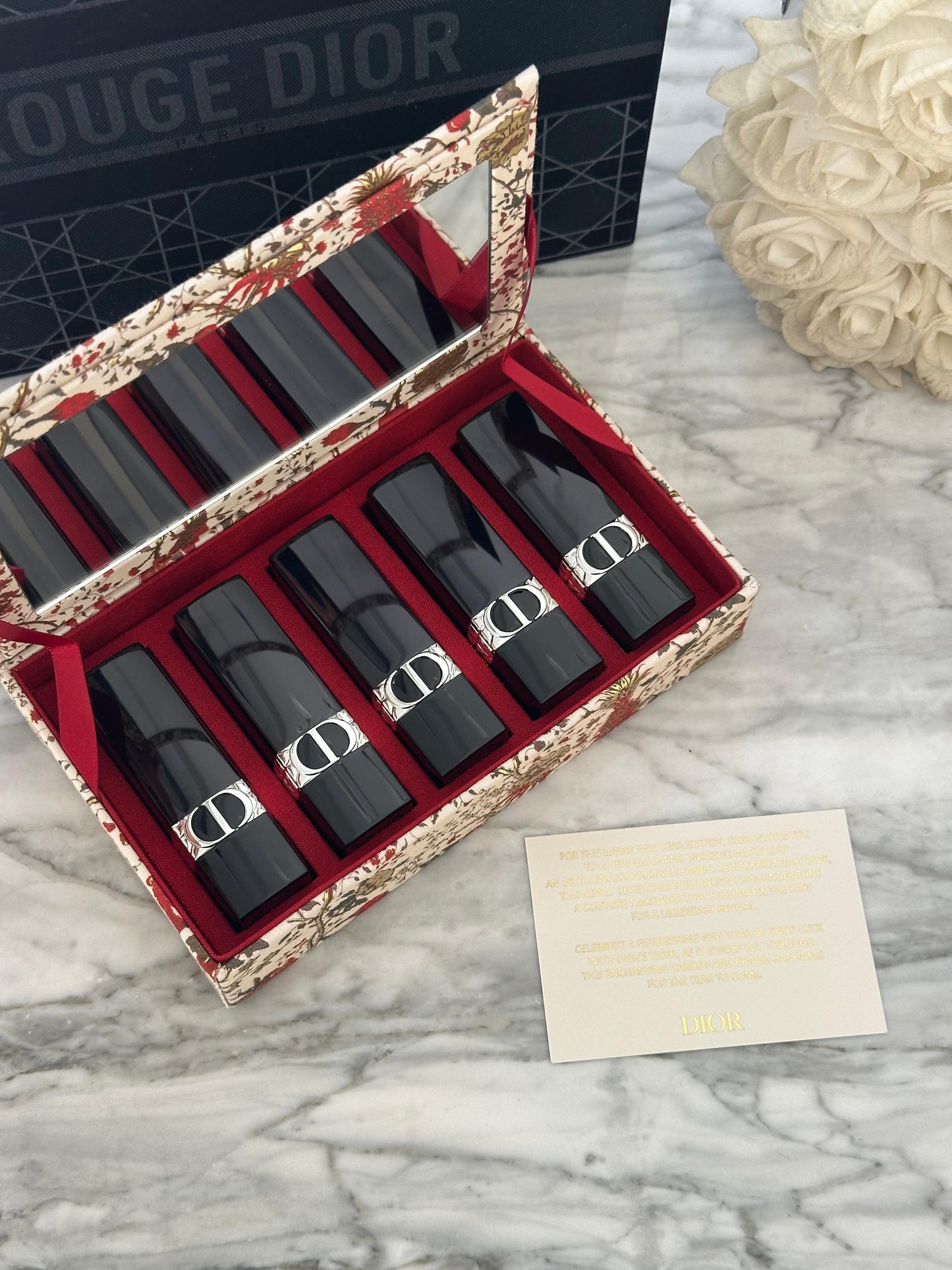 DIOR Rouge Gift Set - Limited Edition of 5 Lipsticks Genuine