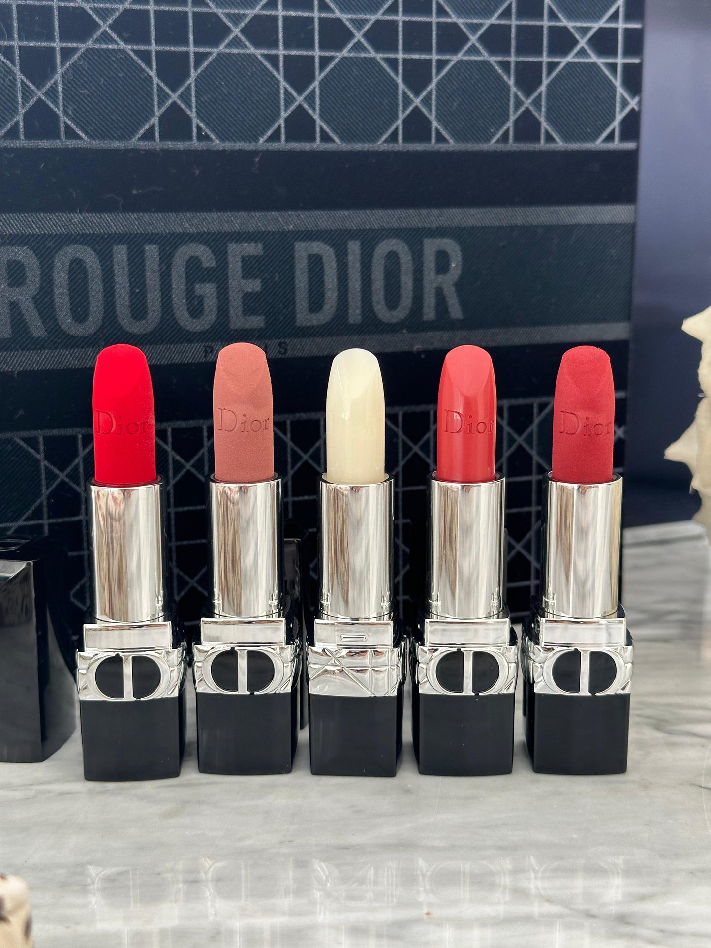 DIOR Rouge Gift Set - Limited Edition of 5 Lipsticks Genuine