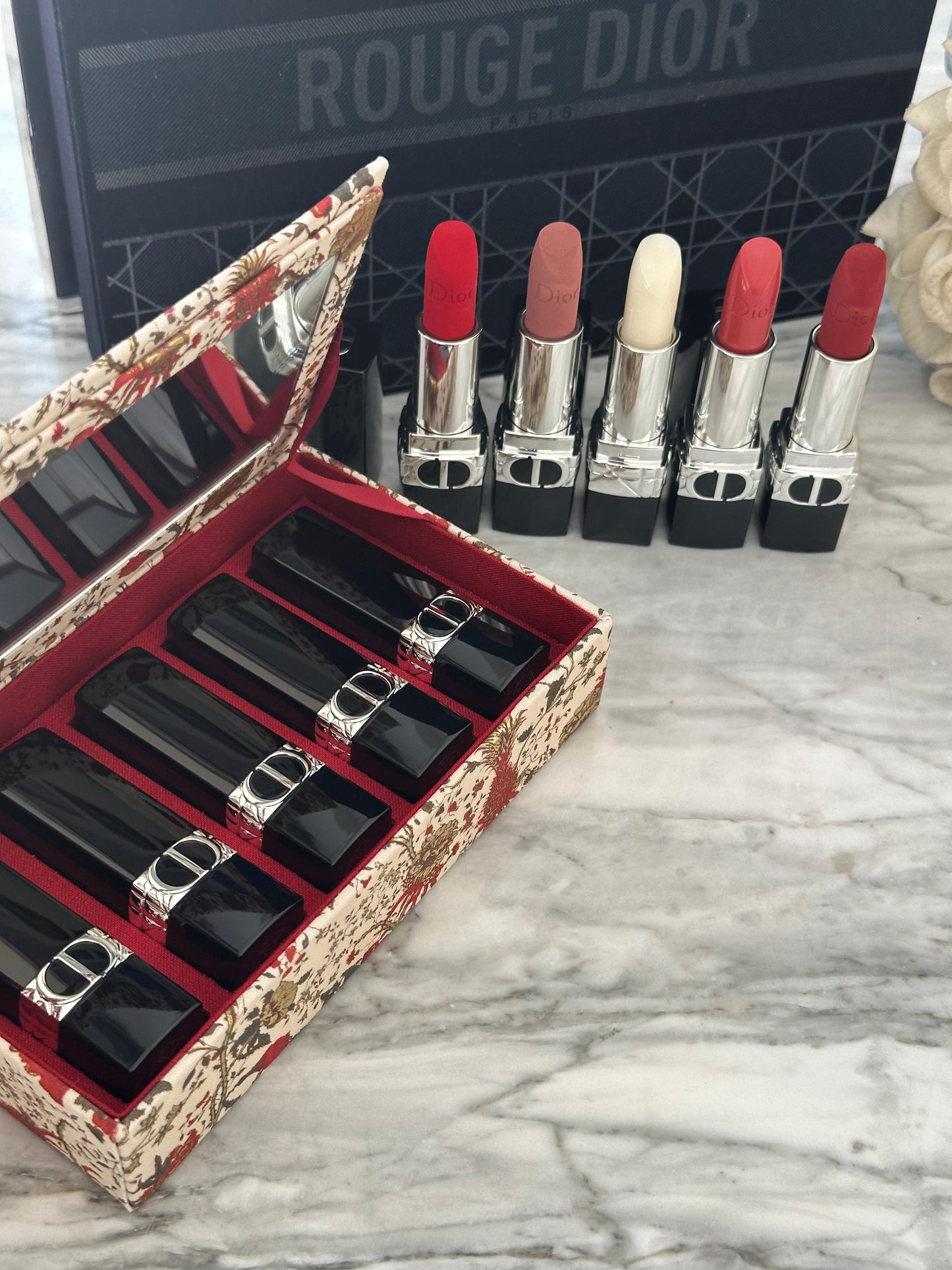 DIOR Rouge Gift Set - Limited Edition of 5 Lipsticks Genuine