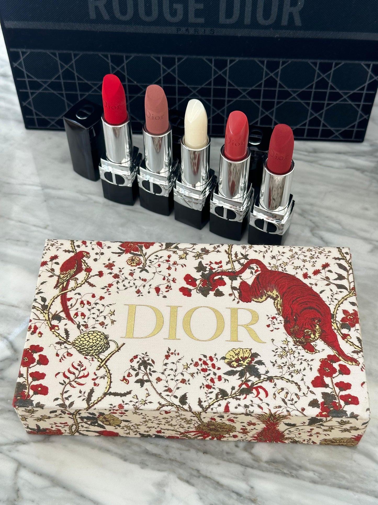 DIOR Rouge Gift Set - Limited Edition of 5 Lipsticks Genuine