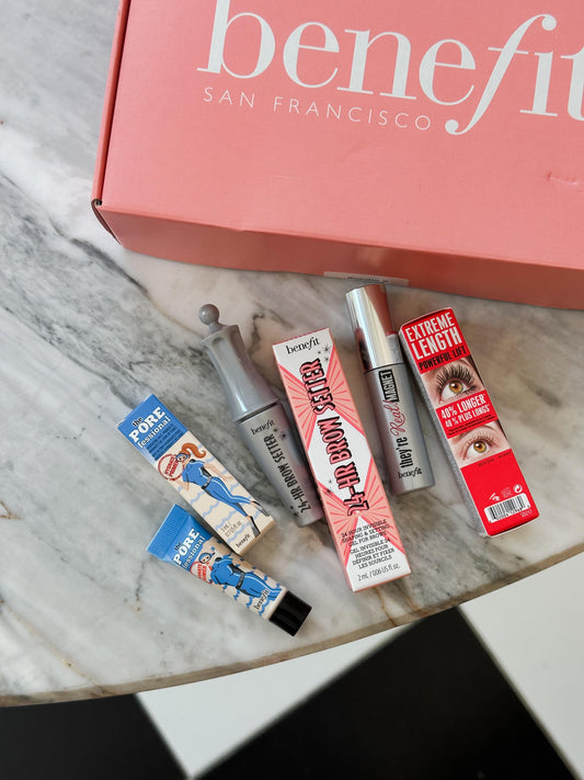 BENEFIT San Francisco Premium Gift Set POREfessional + Mascara + Gel for Brows