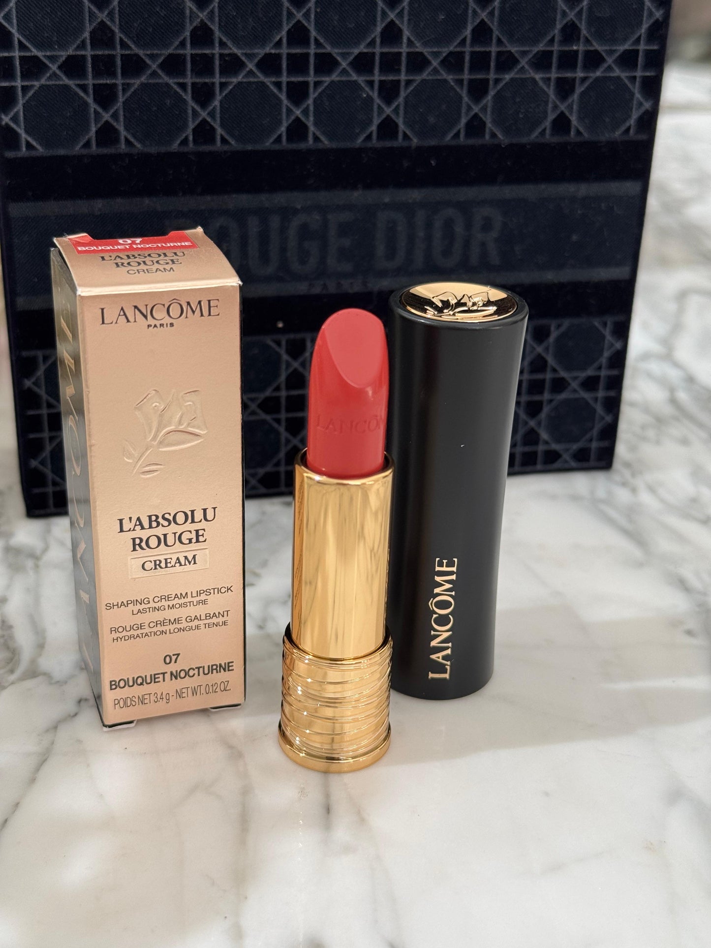 LANCÔME 
L'Absolu Rouge Cream Lipstick (07)
Luminous Cream Finish 18H
