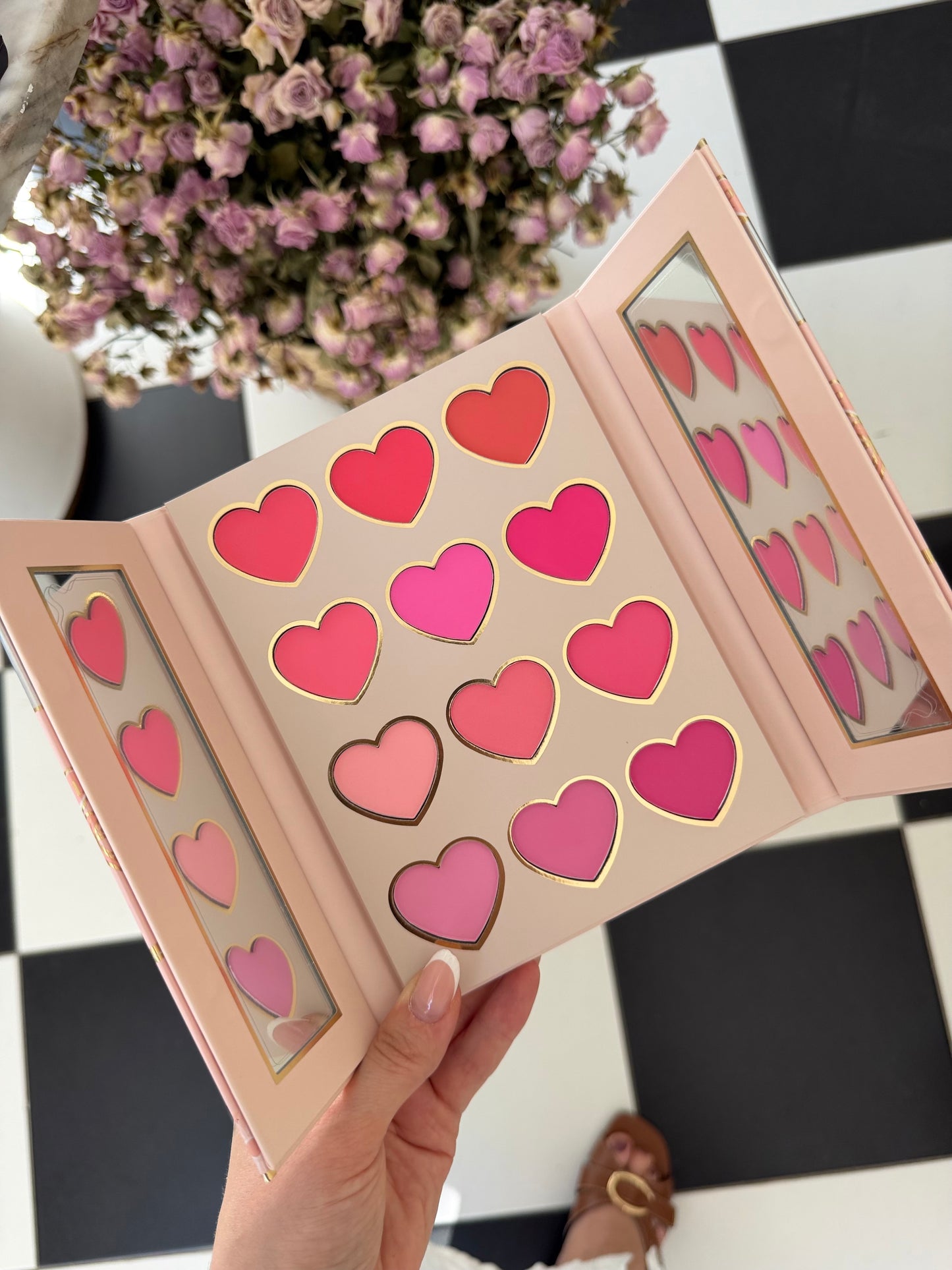 P.LOUISE Love Lane 
See Color In Your Darkest Days Cream & Powder Blusher Palette