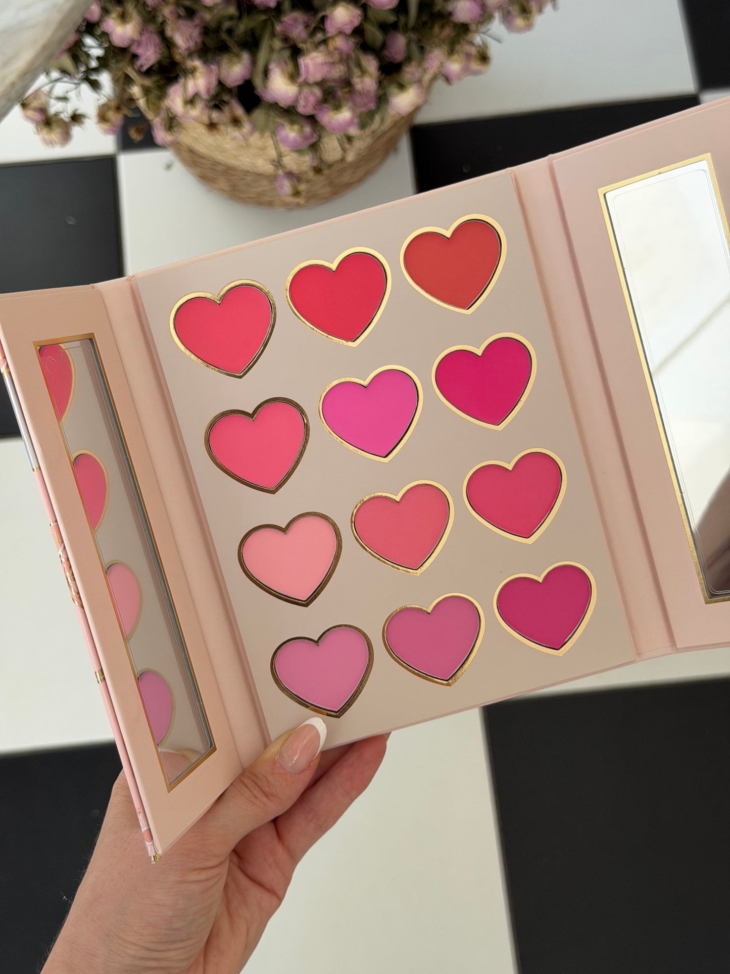 P.LOUISE Love Lane 
See Color In Your Darkest Days Cream & Powder Blusher Palette