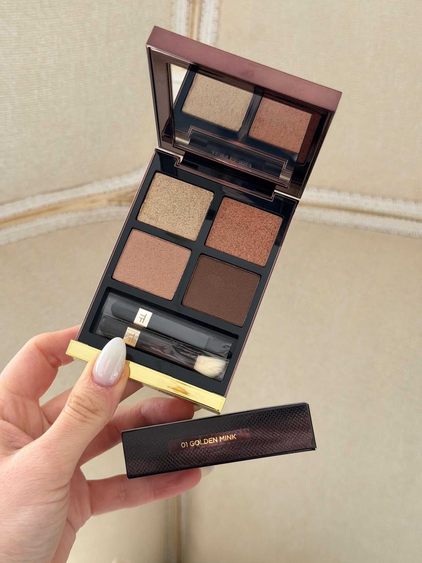 TOM FORD
Beauty Eyeshadow Color Quad Palette – Golden Mink