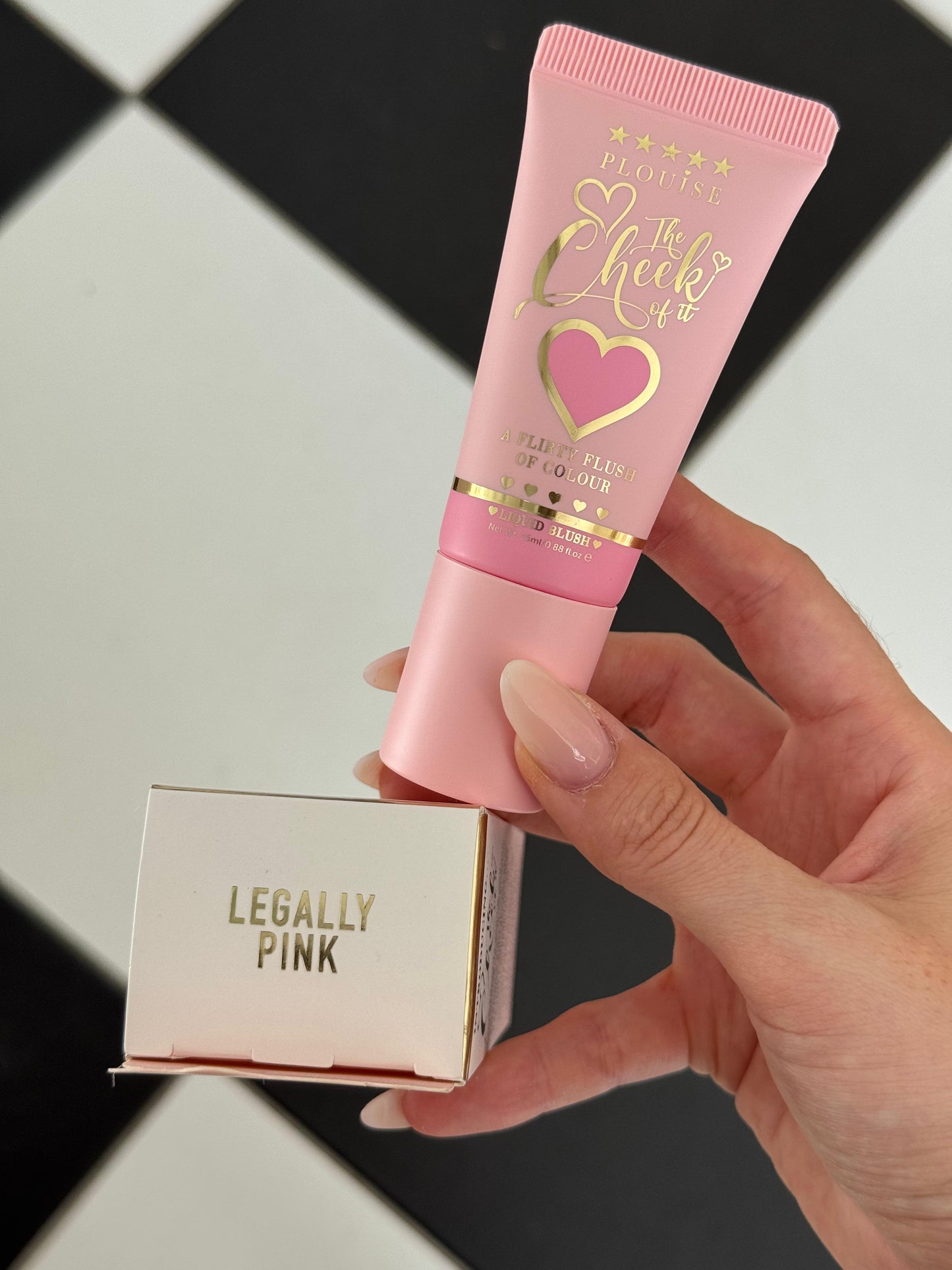 P.LOUISE The Cheek Of It Liquid Blush - Legally Pink