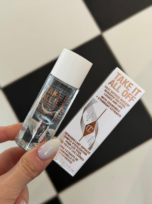 CHARLOTTE TILBURY Take It All Off
Oil-based Bi-phase Makeup Remover For Eyes, Lashes And Lips!