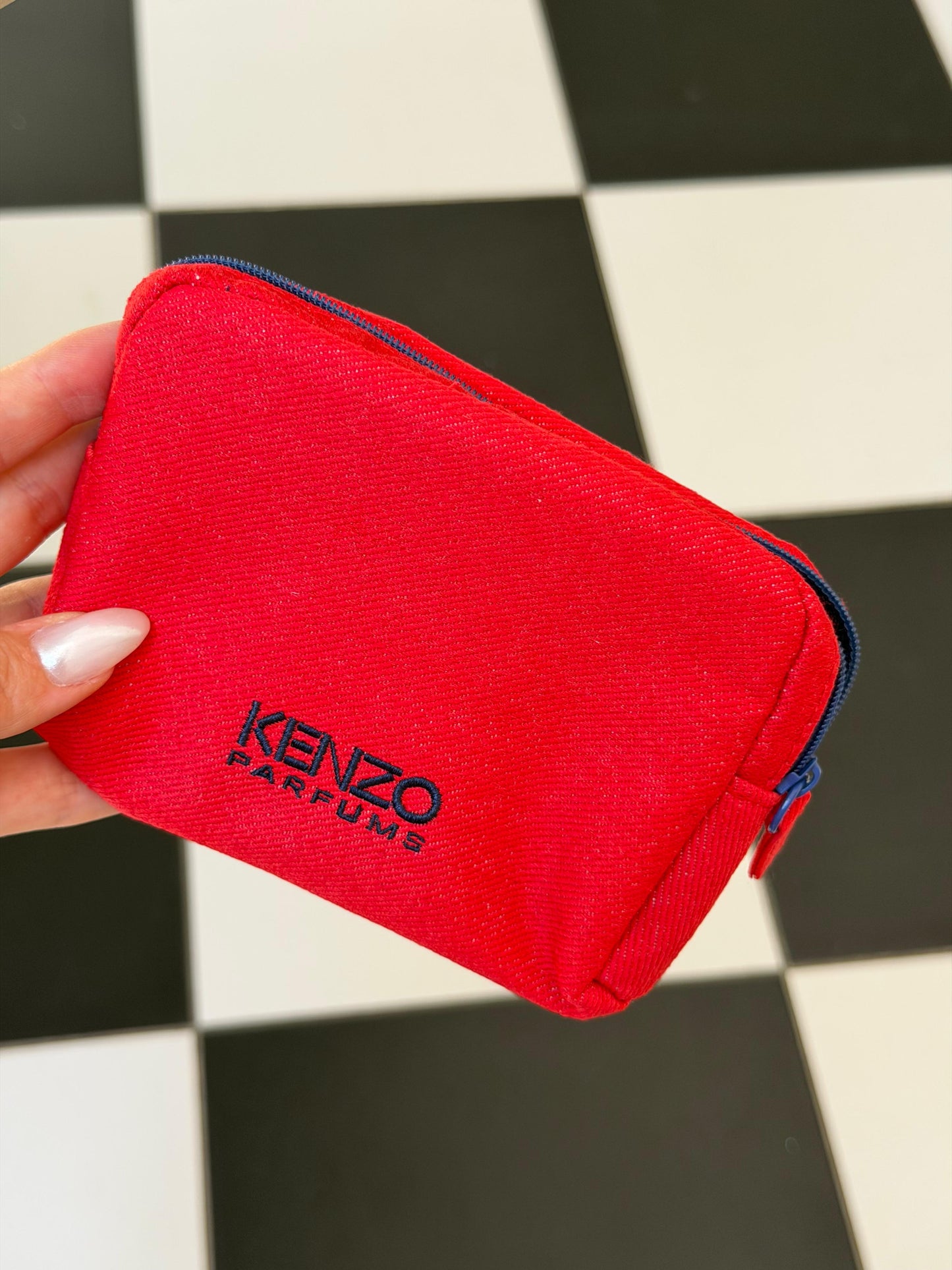 KENZO Red Jeans - Beauty Travel Pouch Gift