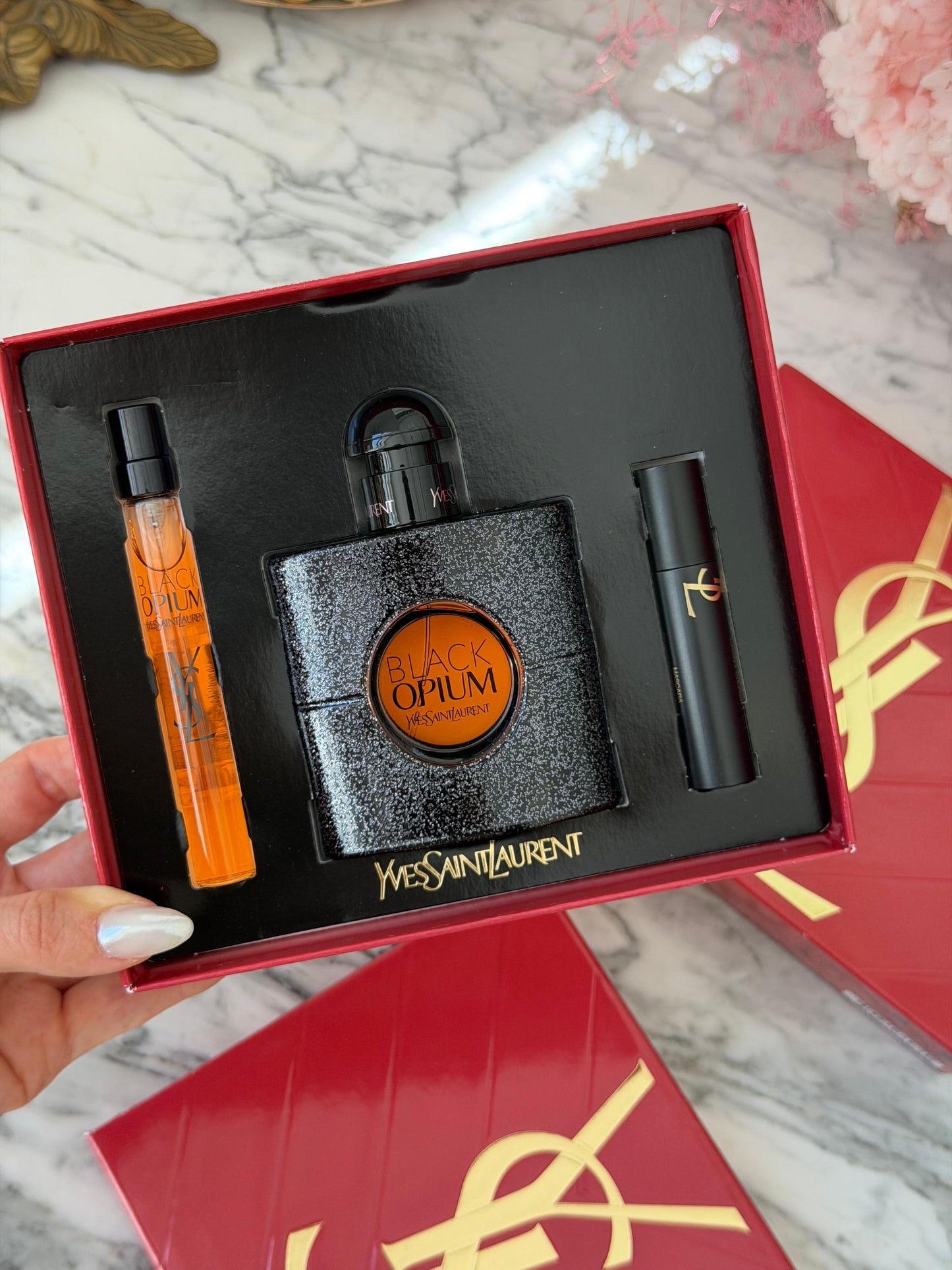 YSL Black Opium Eau De Parfum Gift Set (50+10ml+Mascara)