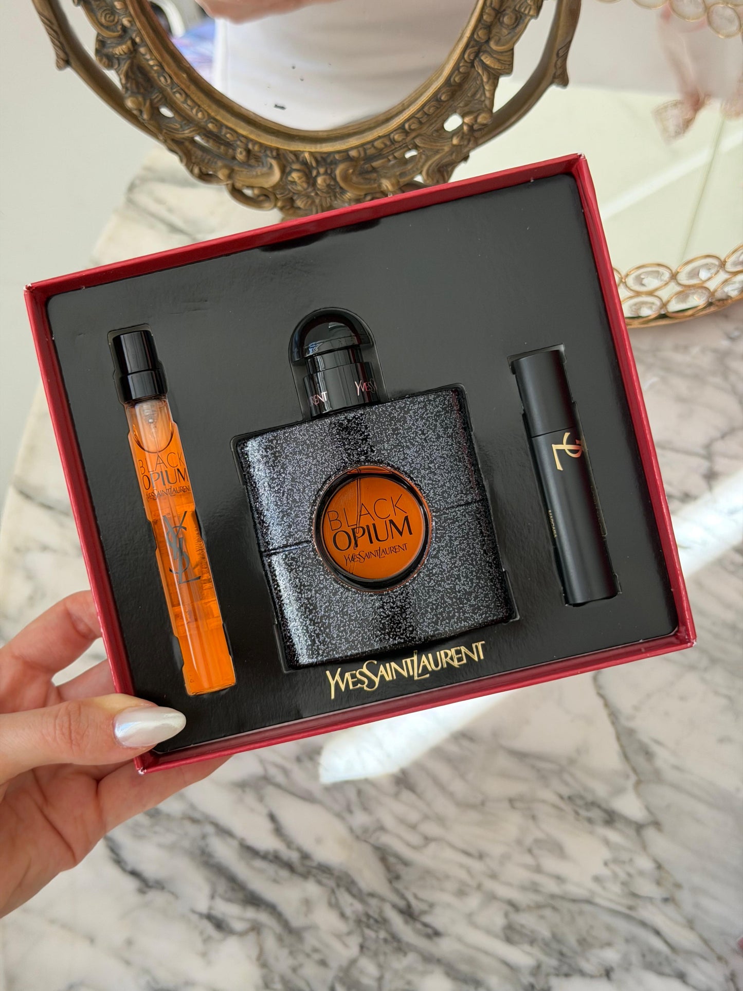 YSL Black Opium Eau De Parfum Gift Set (50+10ml+Mascara)