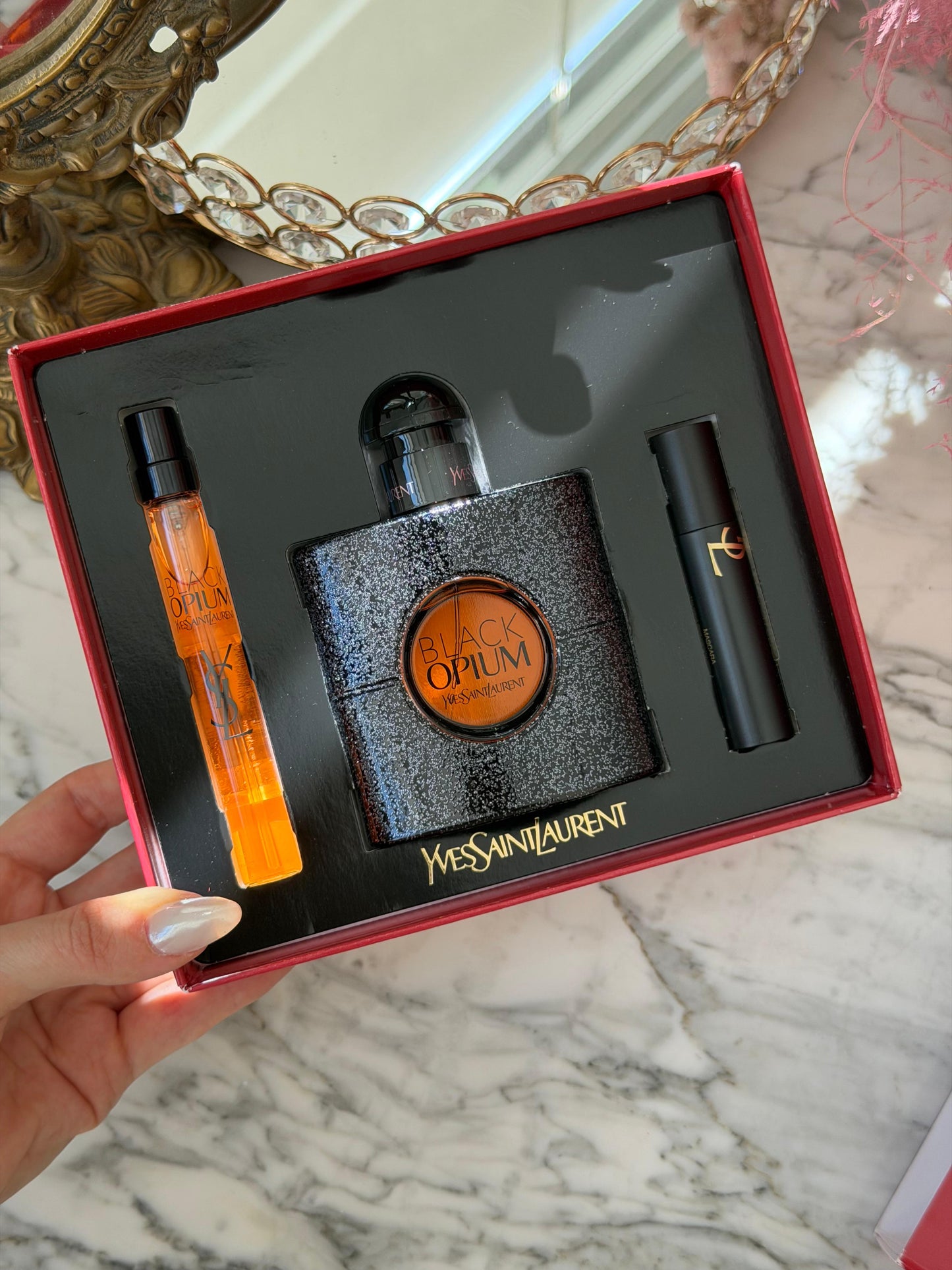 YSL Black Opium Eau De Parfum Gift Set (50+10ml+Mascara)