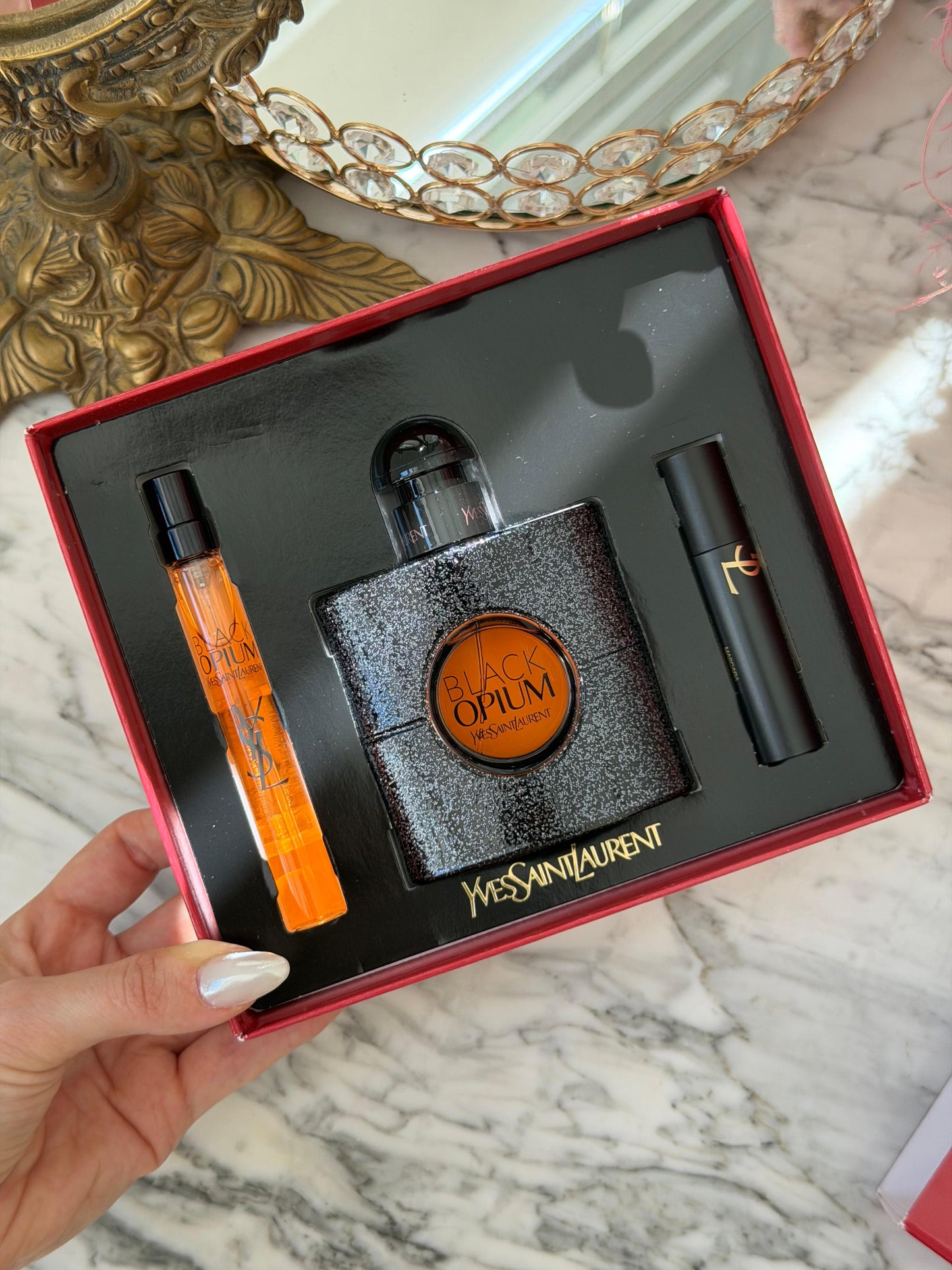 YSL Black Opium Eau De Parfum Gift Set (50+10ml+Mascara)