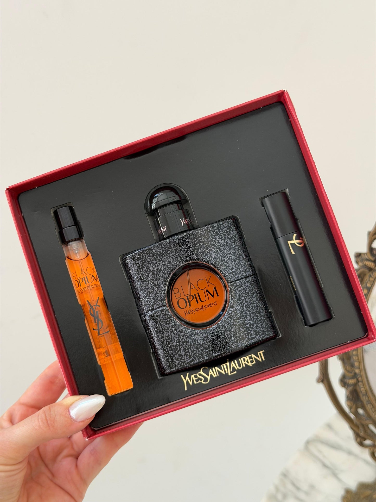 YSL Black Opium Eau De Parfum Gift Set (50+10ml+Mascara)