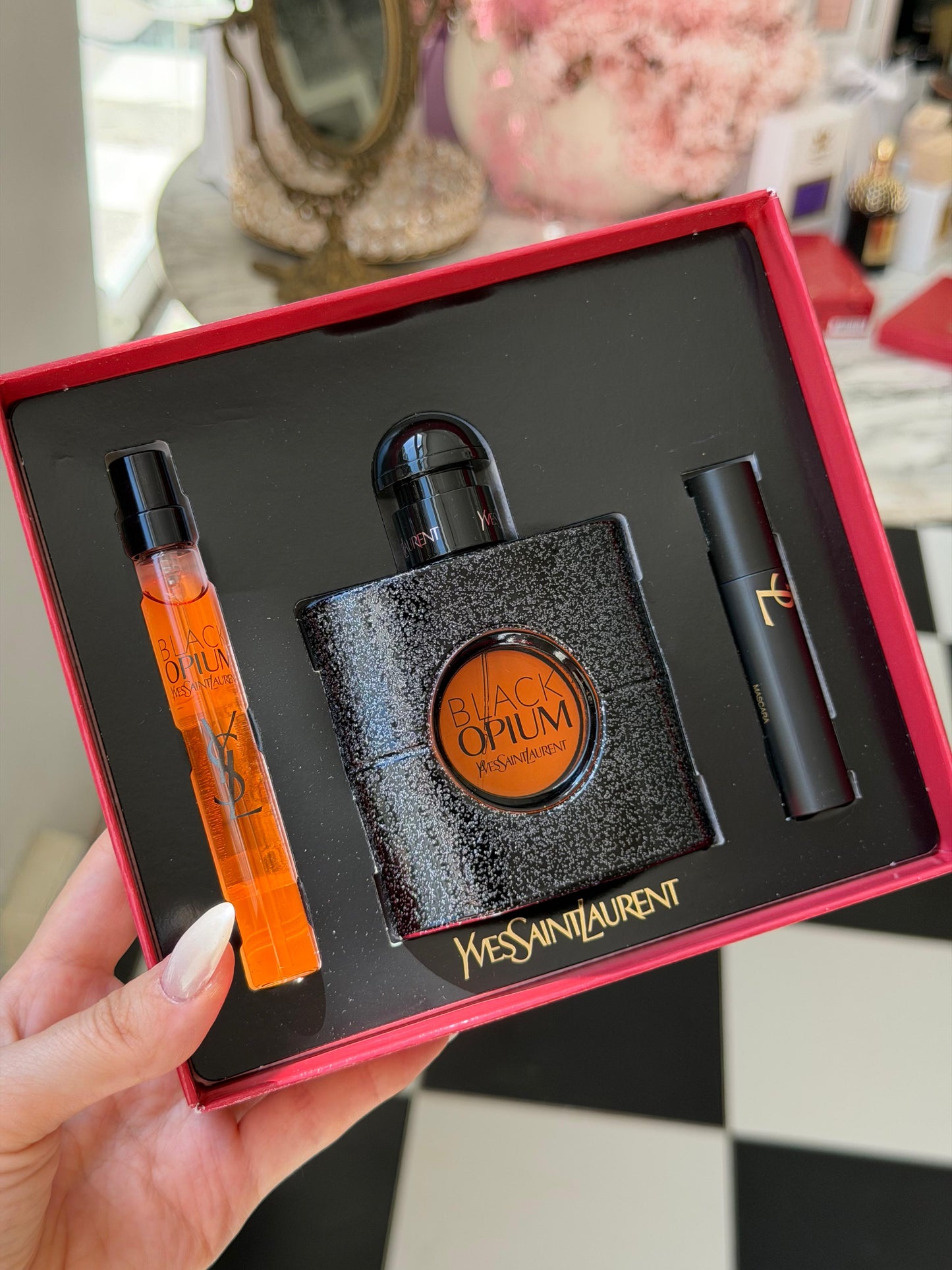 YSL Black Opium Eau De Parfum Gift Set (50+10ml+Mascara)