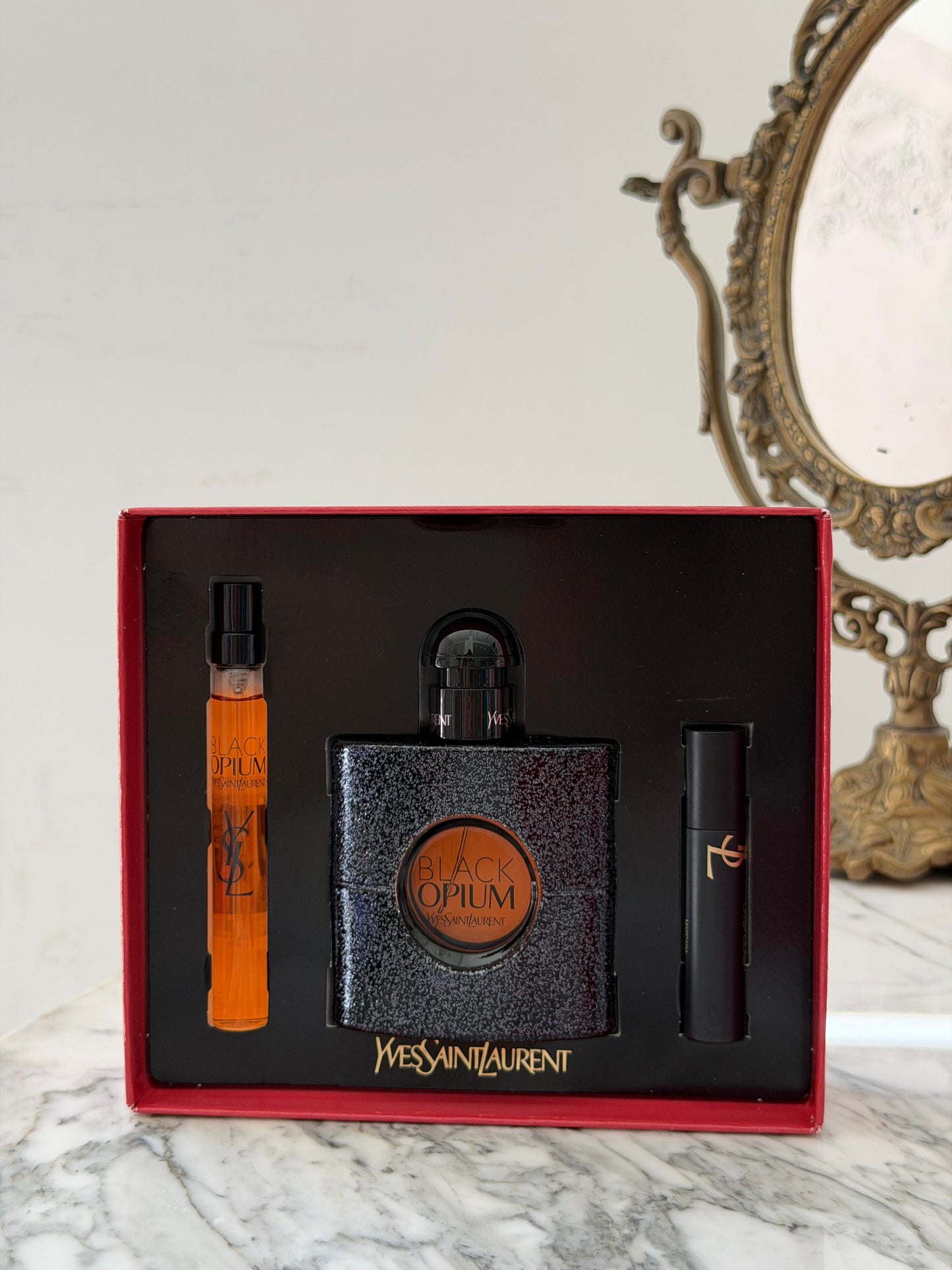 YSL Black Opium Eau De Parfum Gift Set (50+10ml+Mascara)
