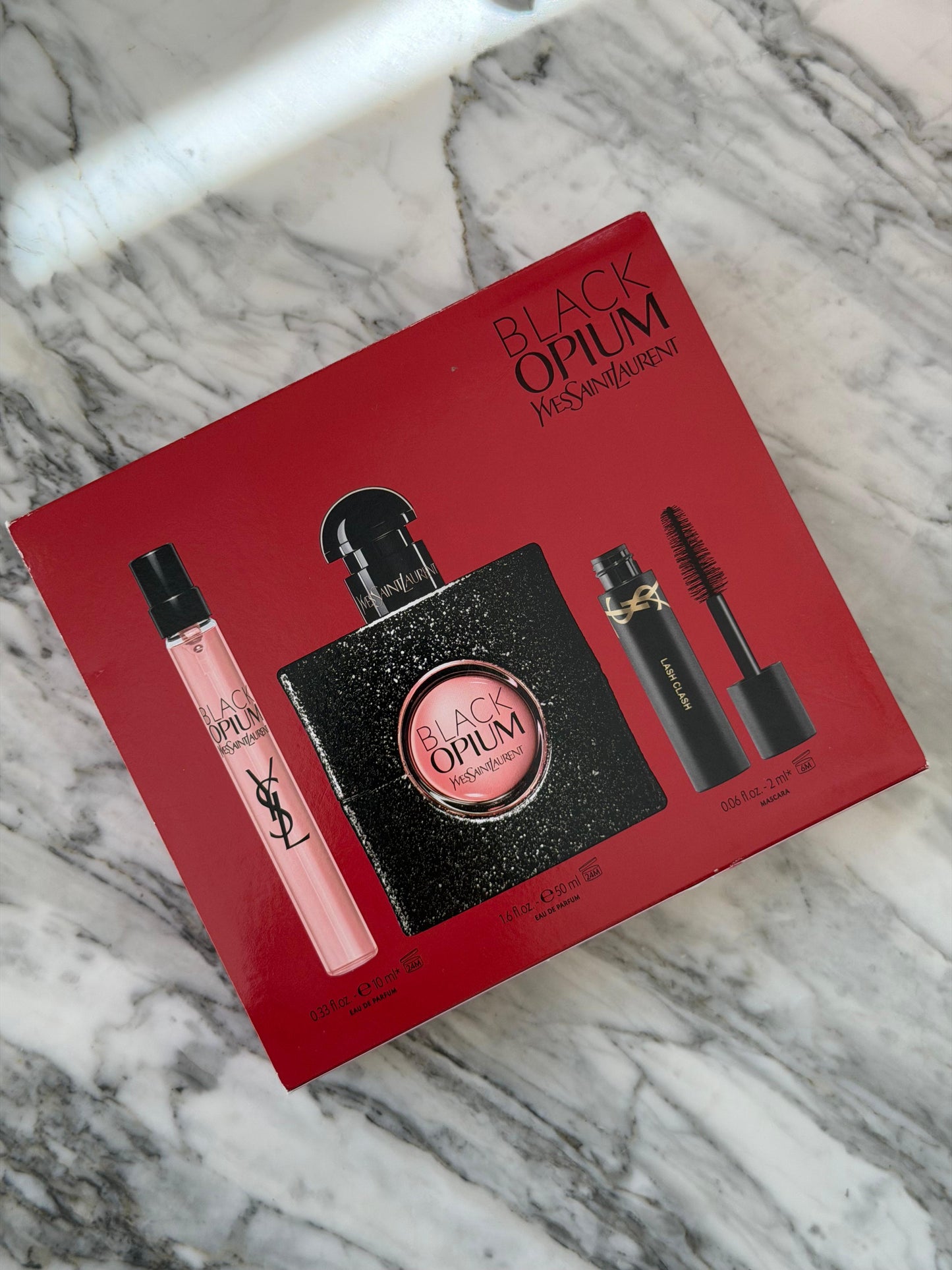 YSL Black Opium Eau De Parfum Gift Set (50+10ml+Mascara)