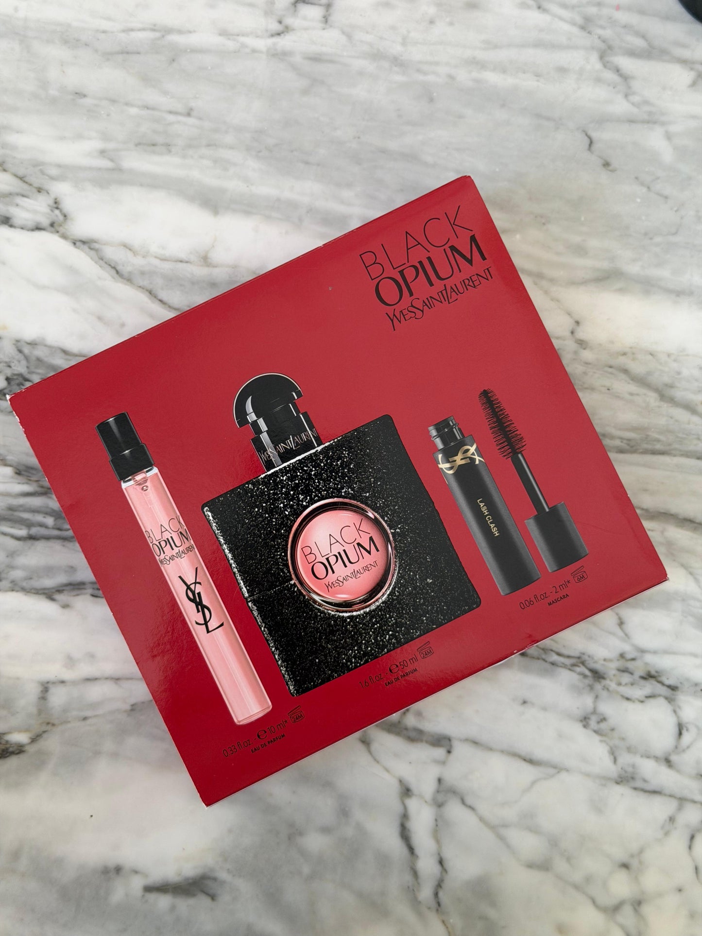 YSL Black Opium Eau De Parfum Gift Set (50+10ml+Mascara)