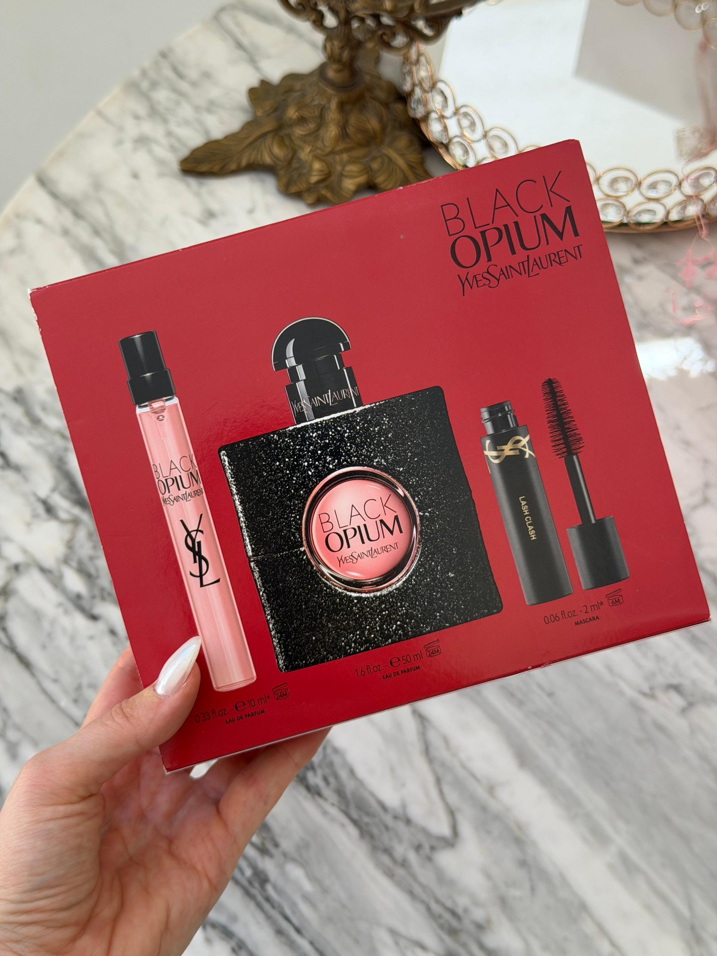 YSL Black Opium Eau De Parfum Gift Set (50+10ml+Mascara)