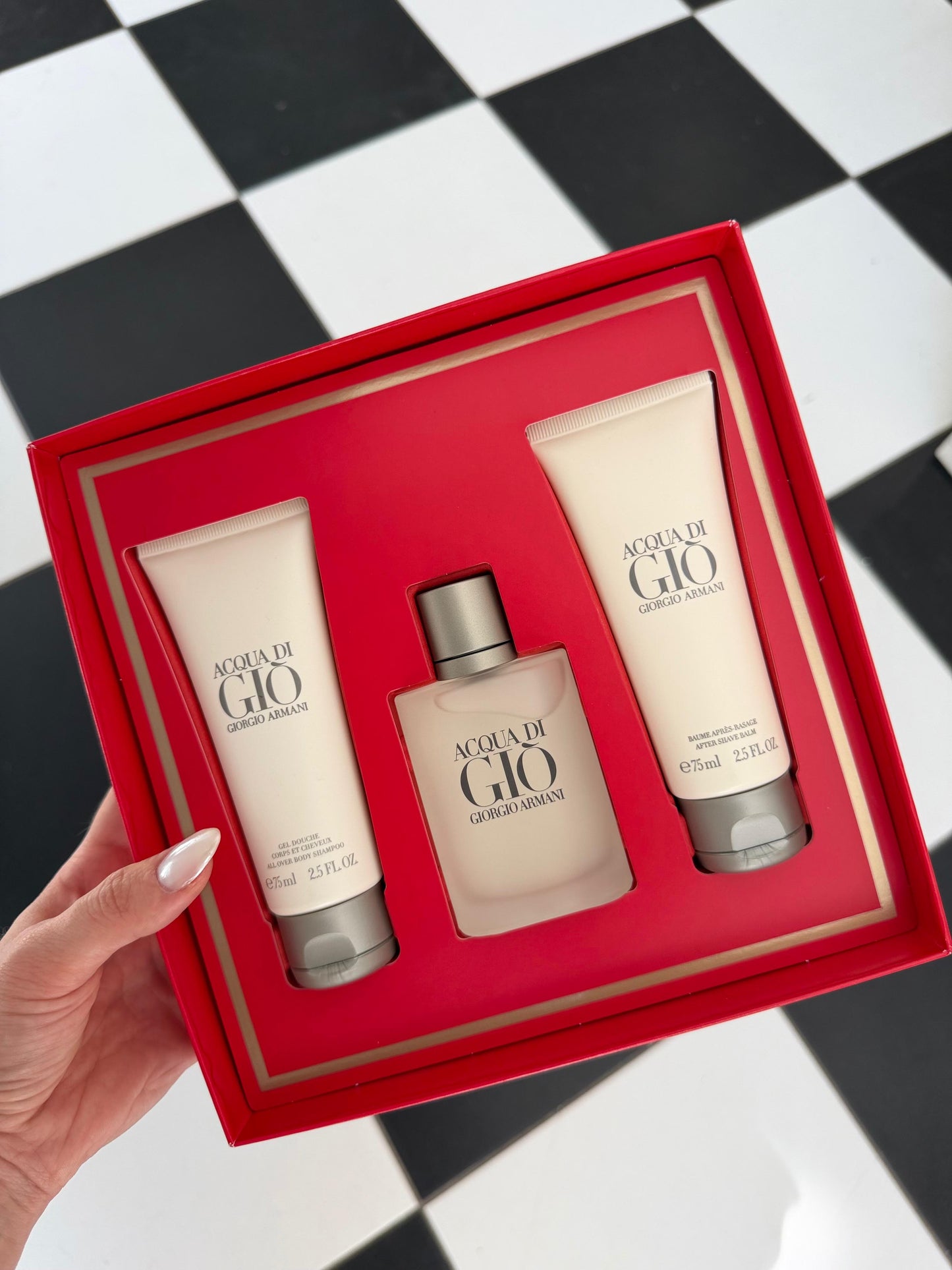 ARMANI Acqua Di Giò Eau De Toilette Trio Gift Set (50+75+75ml)