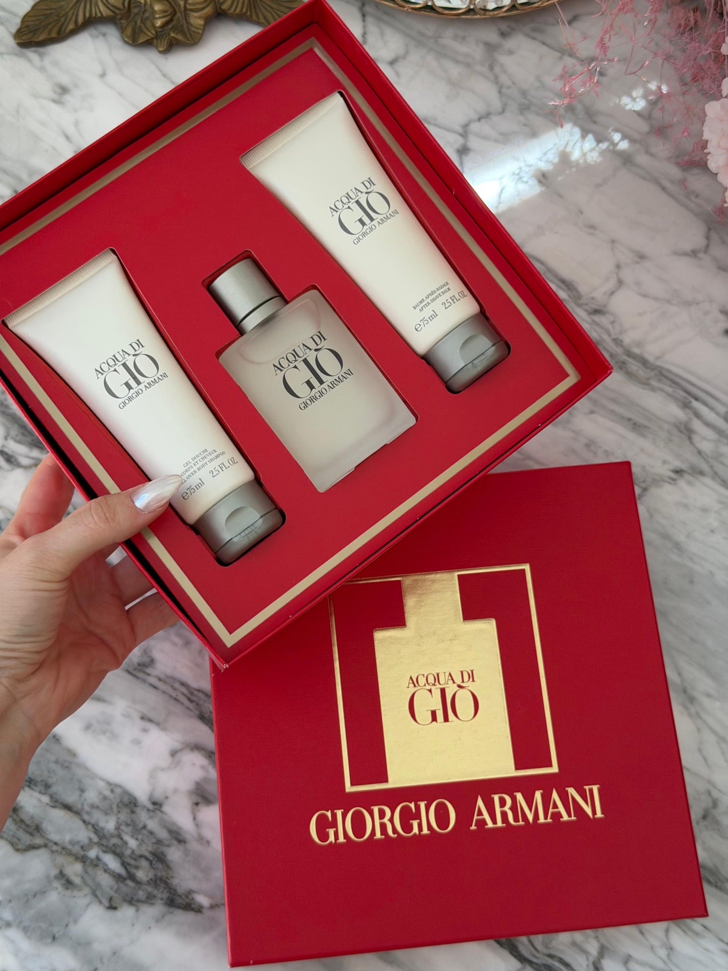 ARMANI Acqua Di Giò Eau De Toilette Trio Gift Set (50+75+75ml)