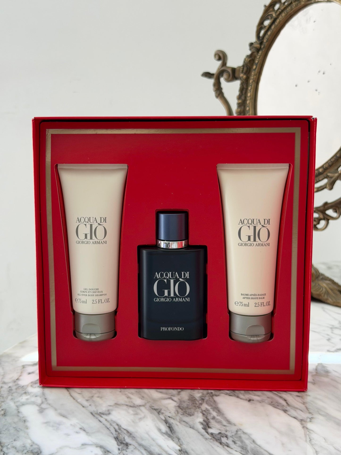 ARMANI Acqua Di Giò Profondo Eau De Parfum Trio Gift Set (40+75+75ml)