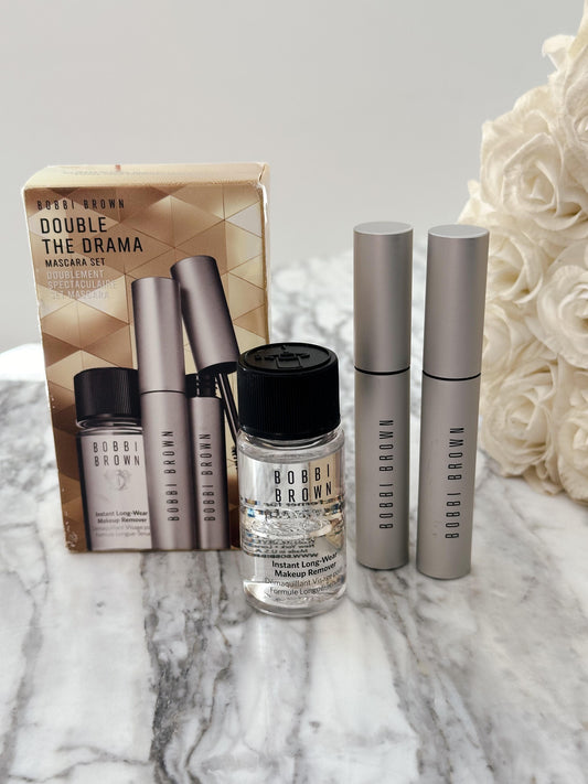 BOBBI BROWN Double The Drama Mascara
Limited-Edition Eye Essentials Set