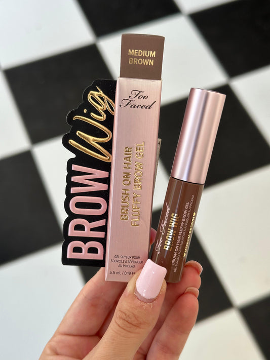 TOO FACED Brow Wig Eyebrow Gel - Medium Brown
Brush-On Hair Fluffy Brow Gel