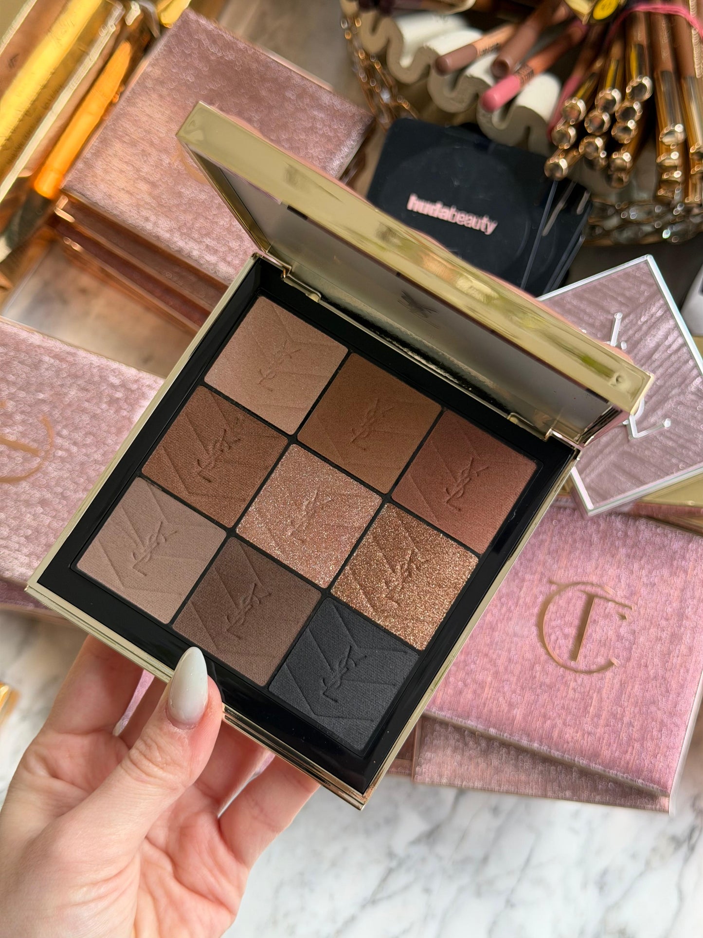 YSL Couture Eye Palette 9 Shades Of Brown Shadows - Nude Hours