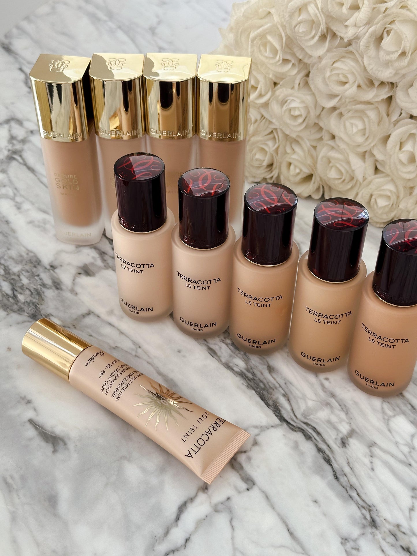 GUERLAIN Terracotta Le Teint
24H Wear, No-Transfer, Natural Glow, Perfecting Foundation