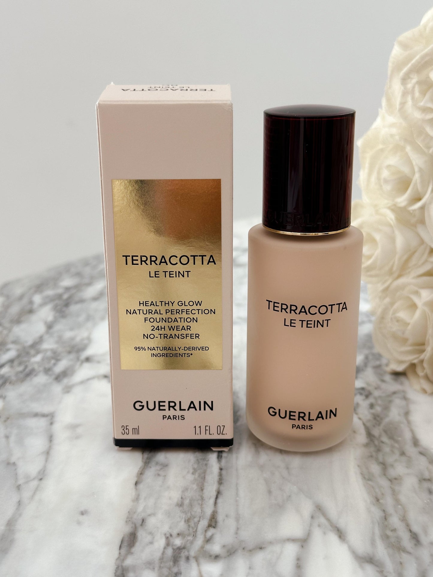 GUERLAIN Terracotta Le Teint
24H Wear, No-Transfer, Natural Glow, Perfecting Foundation
