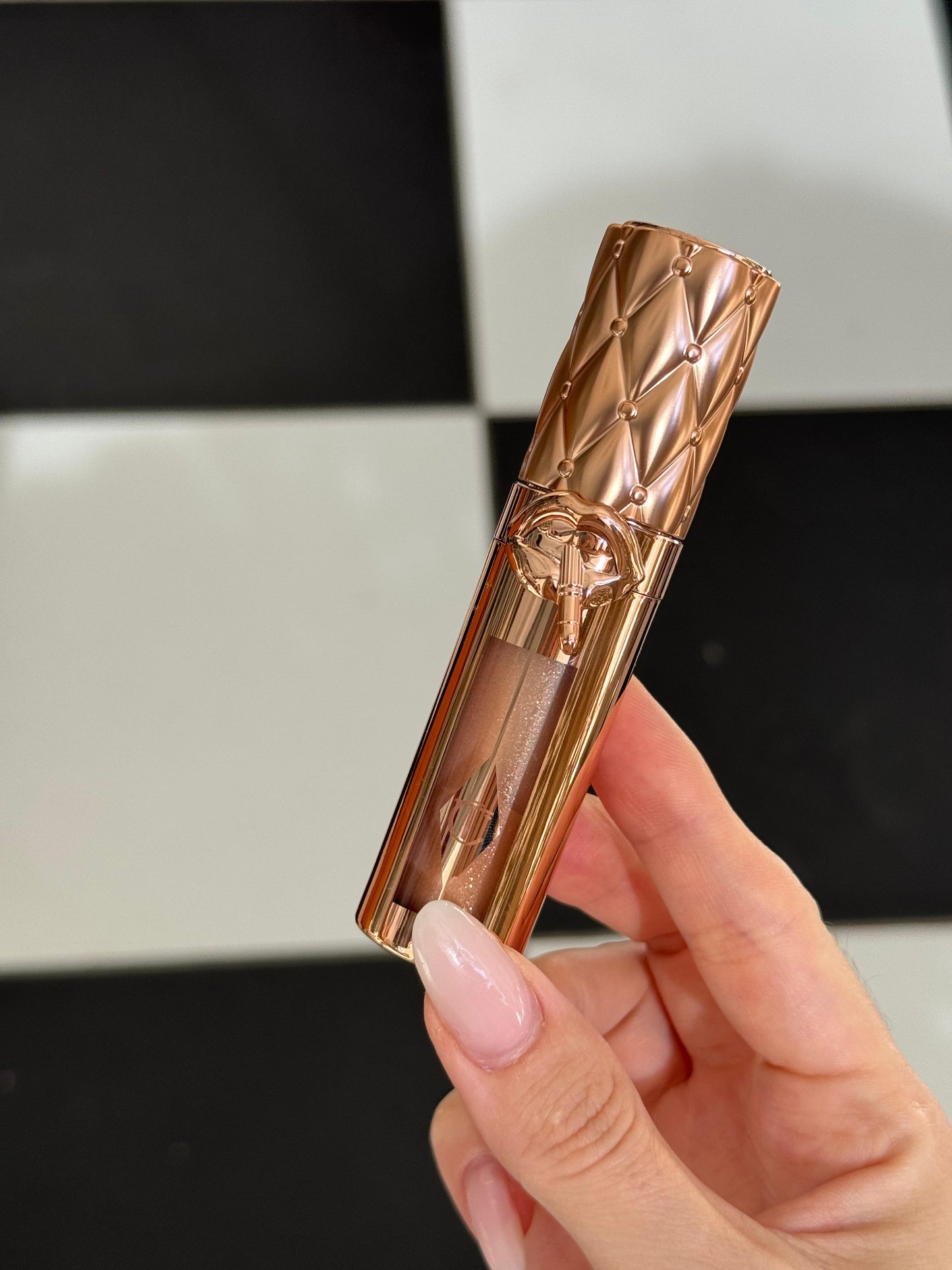 CHARLOTTE TILBURY Big Lip Plump Gasm Gloss Supersize + Maximise! - Nudegasm Diamonds