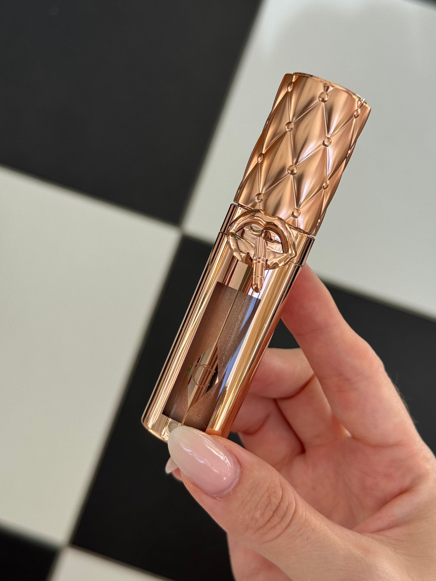 CHARLOTTE TILBURY Big Lip Plump Gasm Gloss Supersize + Maximise! - Nudegasm Diamonds