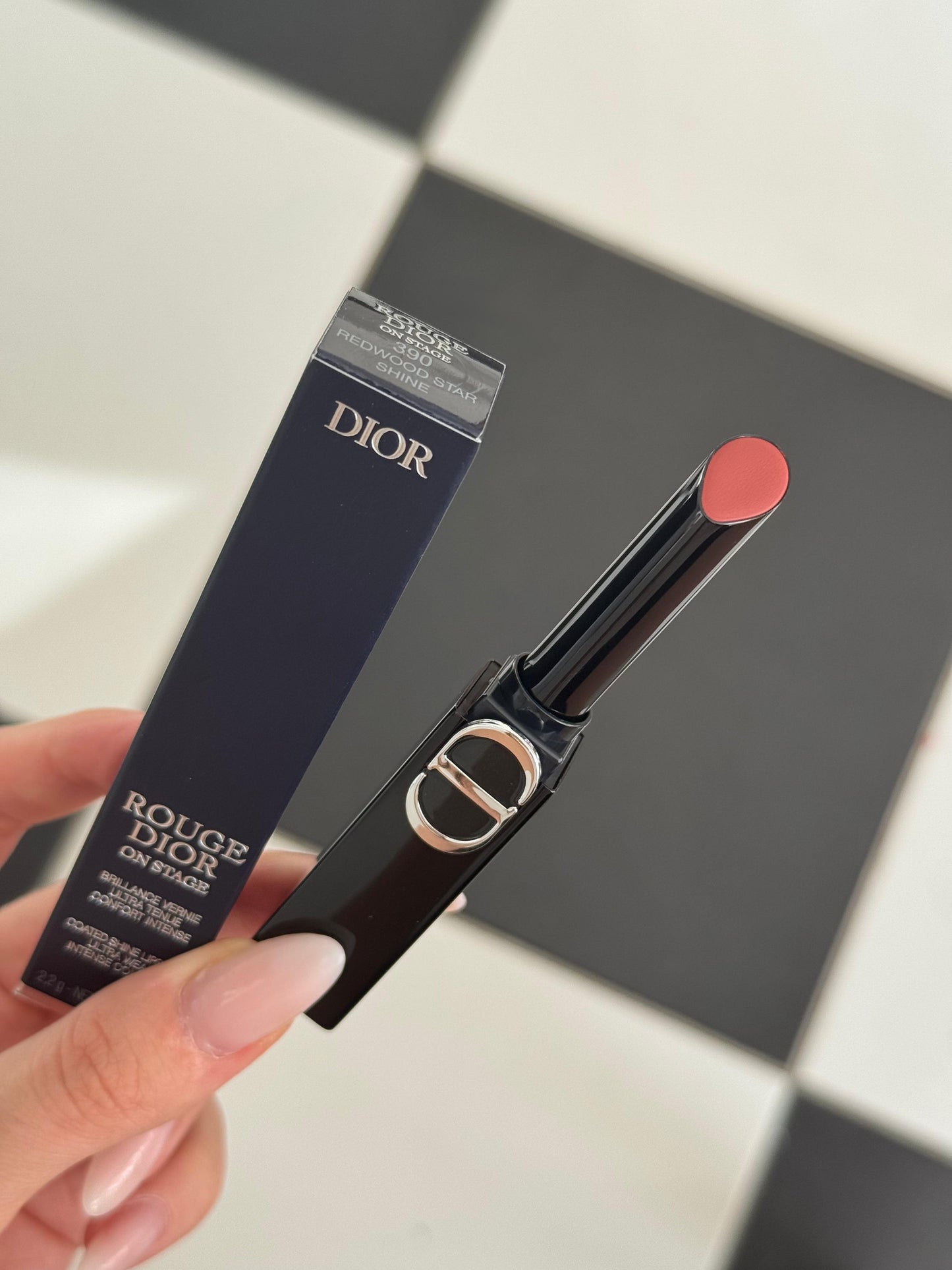 DIOR On Stage Coated Shine Lipstick (390) - Ultra Wear, Intense Comfort