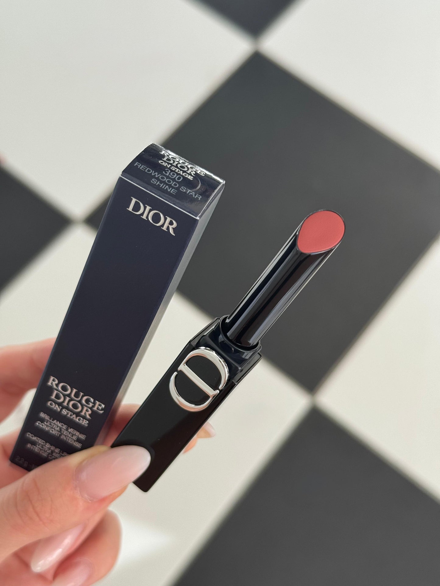 DIOR On Stage Coated Shine Lipstick (390) - Ultra Wear, Intense Comfort