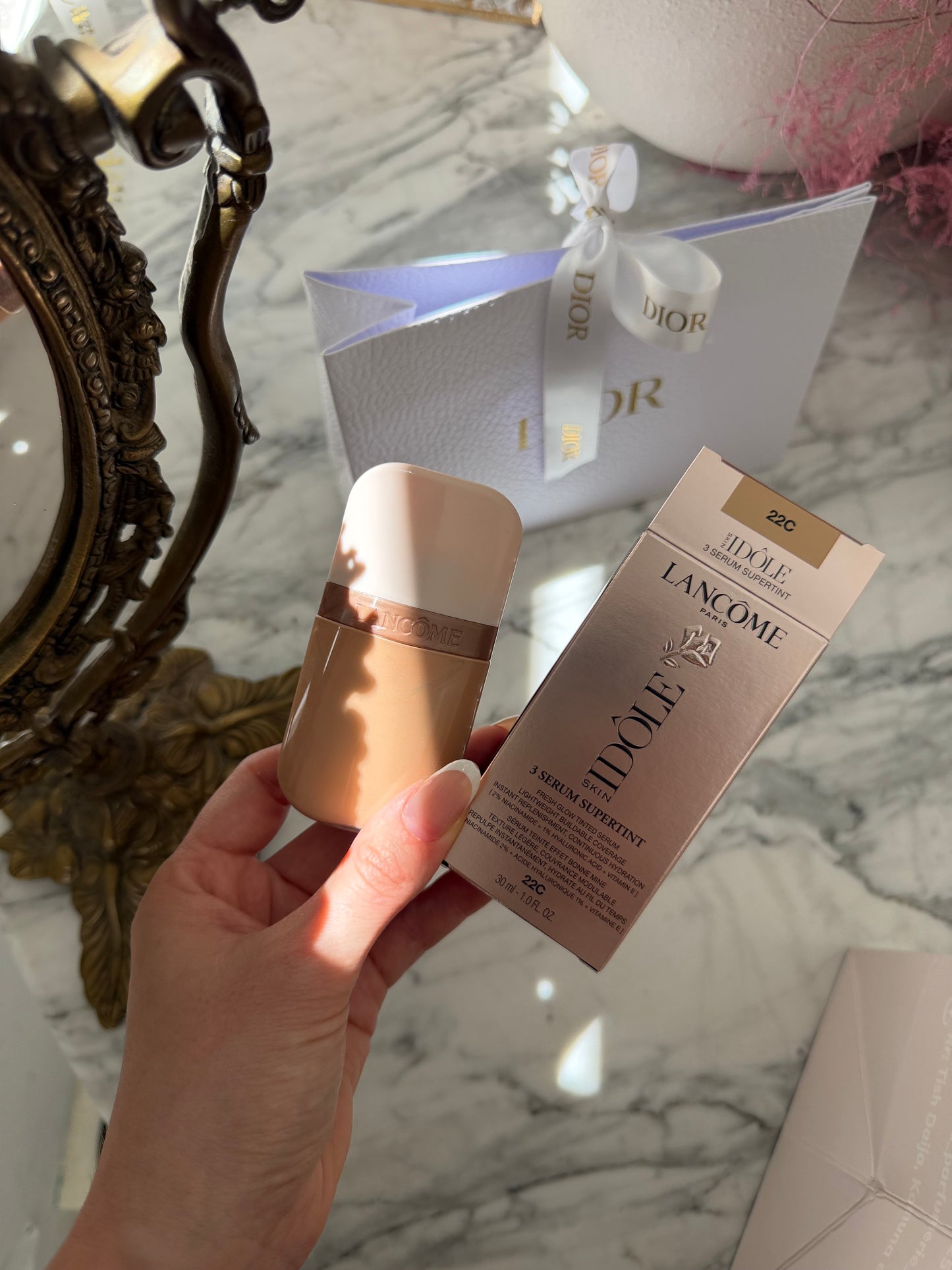 LANCÔME Idôle Skin 3 Serum Supertint Fresh Glow Foundation (22C)