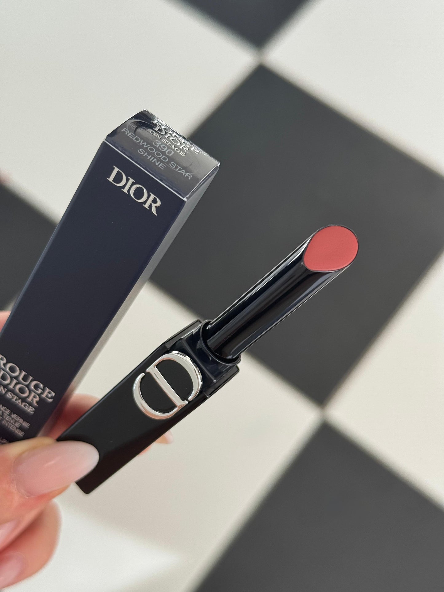 DIOR On Stage Coated Shine Lipstick (390) - Ultra Wear, Intense Comfort