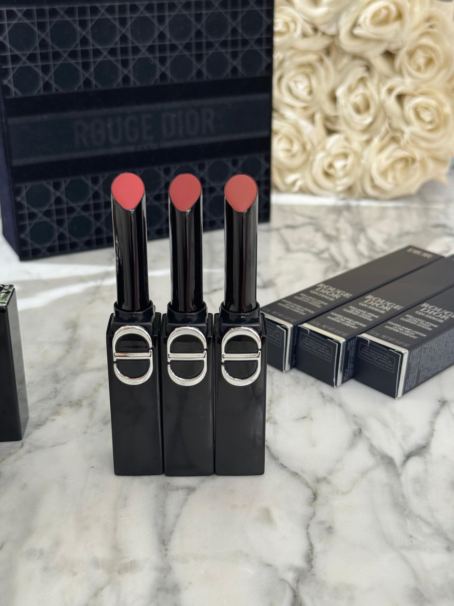 DIOR On Stage Coated Shine Lipstick (390) - Ultra Wear, Intense Comfort