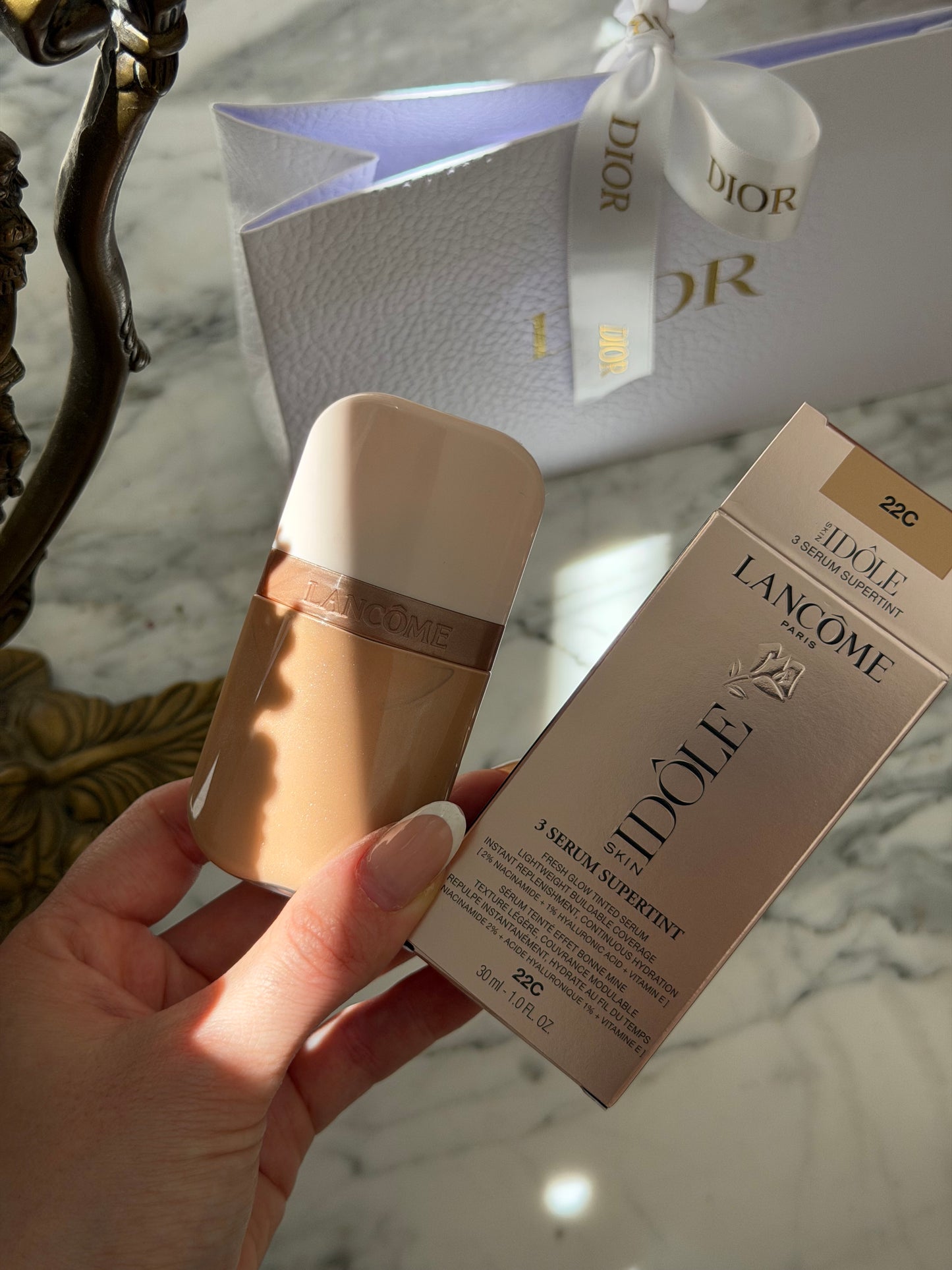 LANCÔME Idôle Skin 3 Serum Supertint Fresh Glow Foundation (22C)
