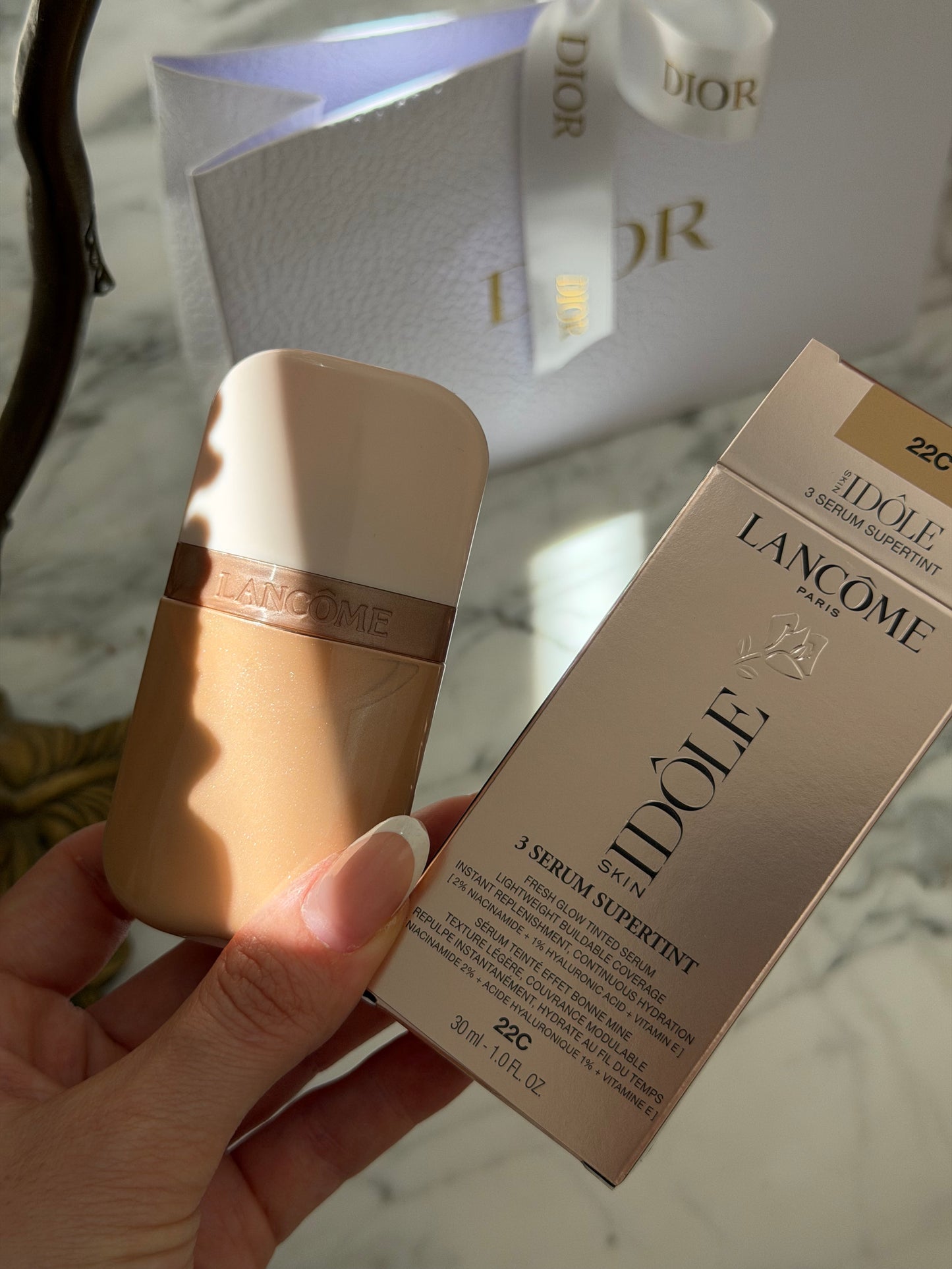 LANCÔME Idôle Skin 3 Serum Supertint Fresh Glow Foundation (22C)