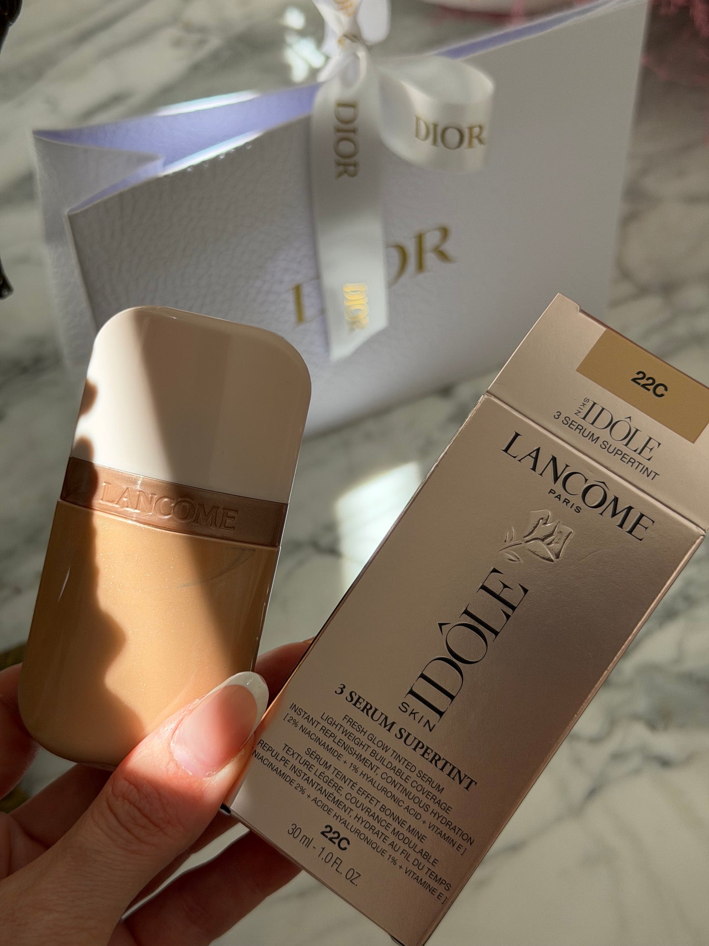LANCÔME Idôle Skin 3 Serum Supertint Fresh Glow Foundation (22C)