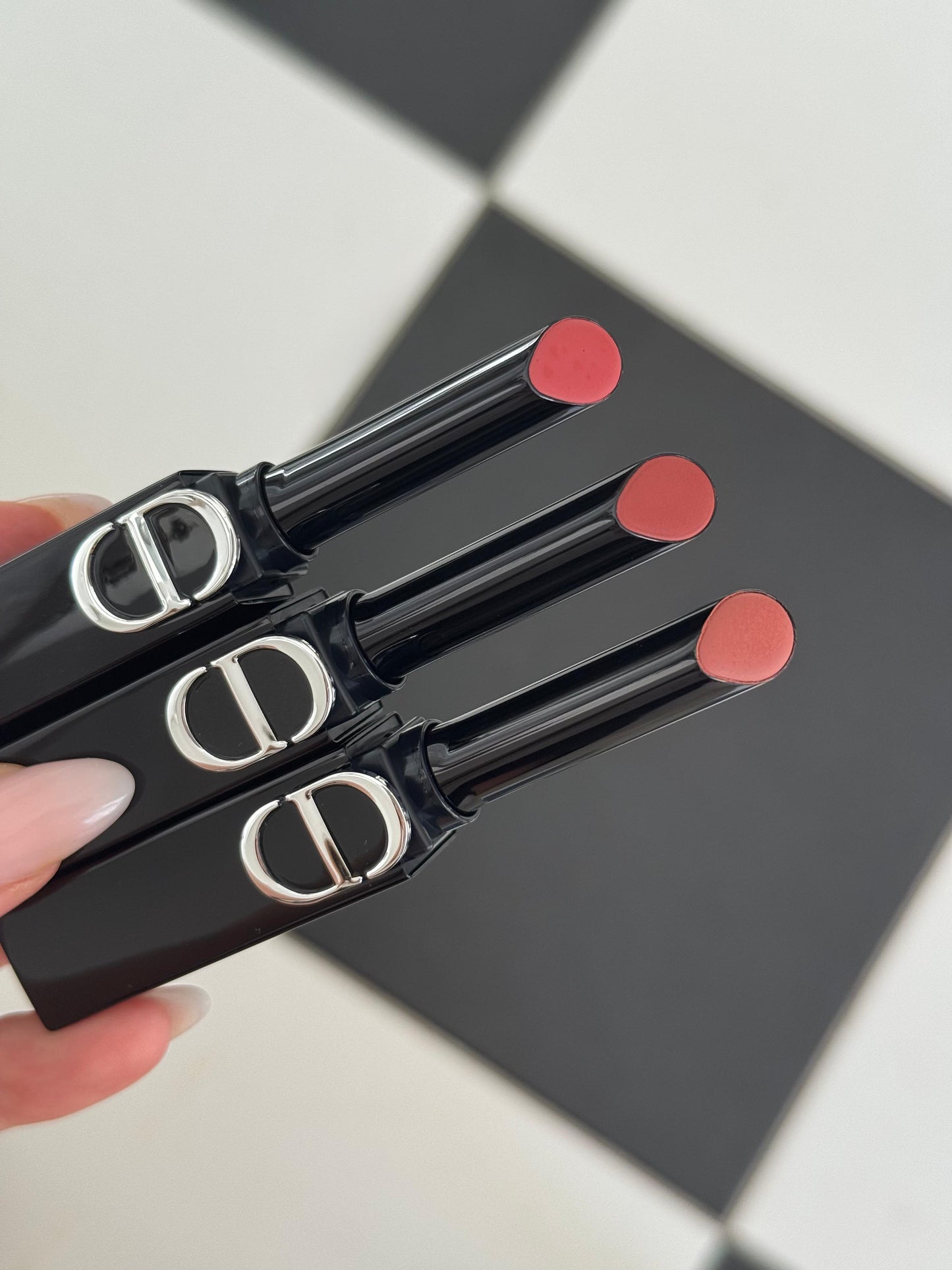 DIOR On Stage Coated Shine Lipstick (222) - Ultra Wear, Intense Comfort