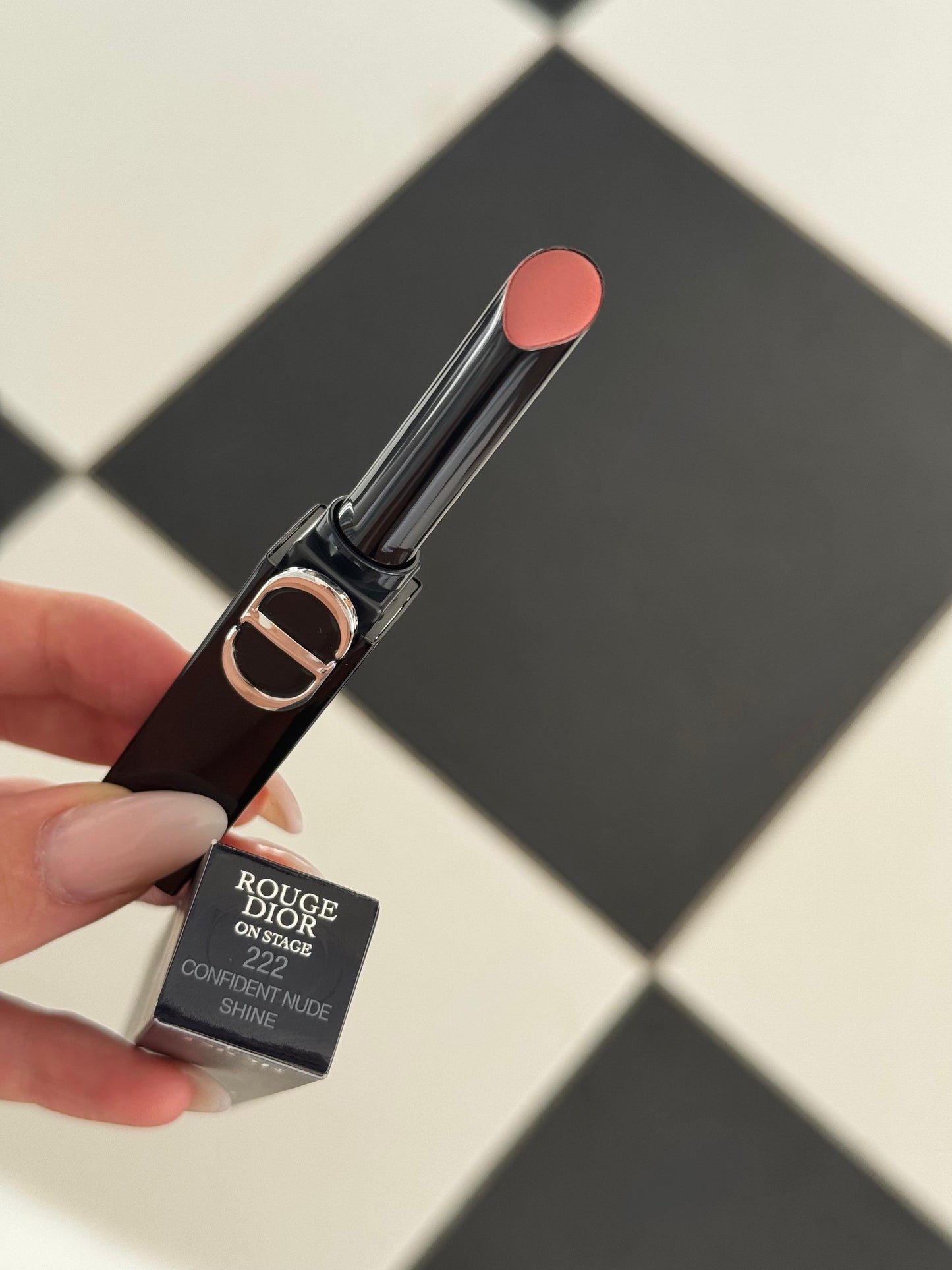 DIOR On Stage Coated Shine Lipstick (222) - Ultra Wear, Intense Comfort