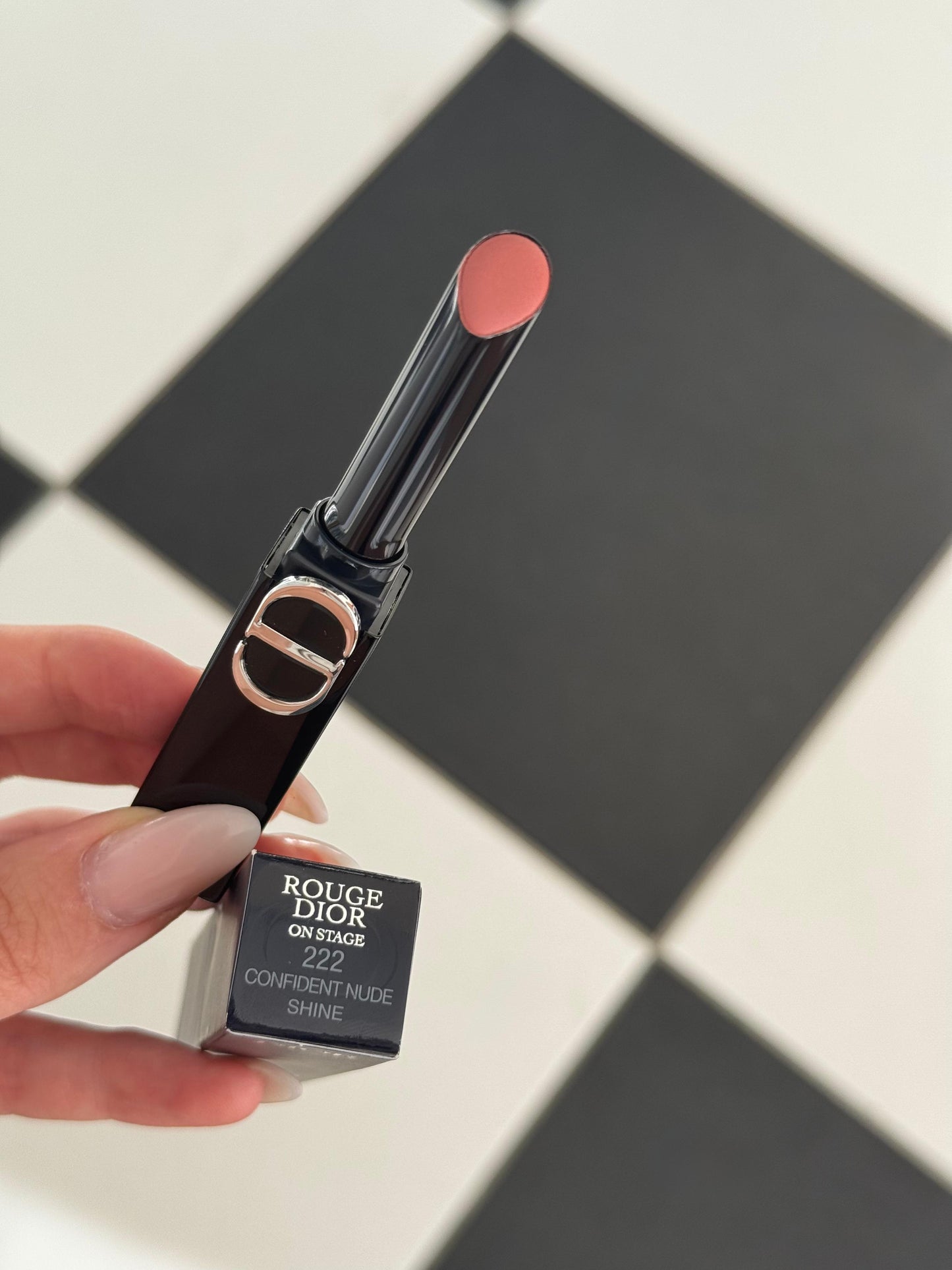 DIOR On Stage Coated Shine Lipstick (222) - Ultra Wear, Intense Comfort