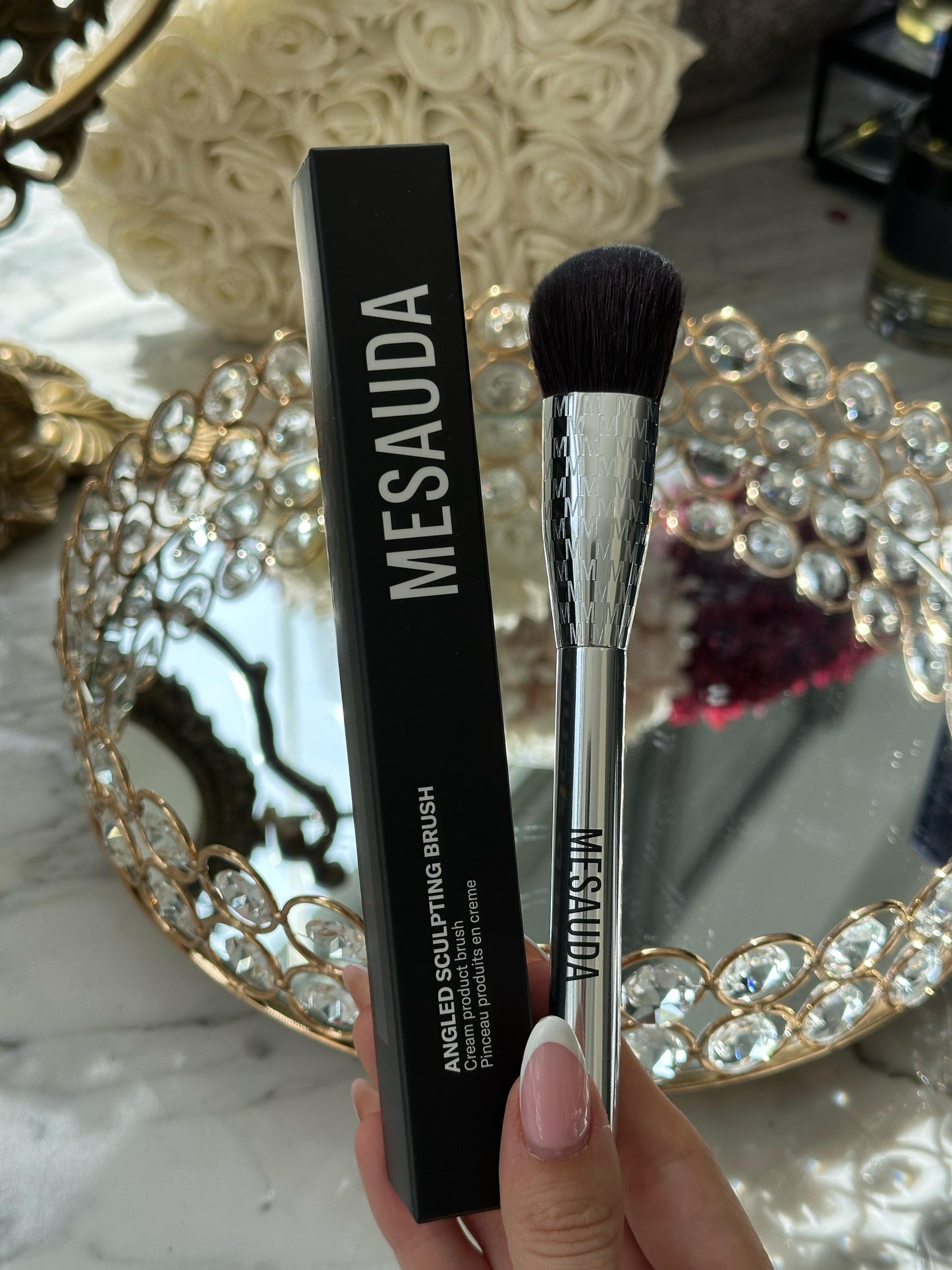 MESAUDA Angled Sculpting Cream Product Brush